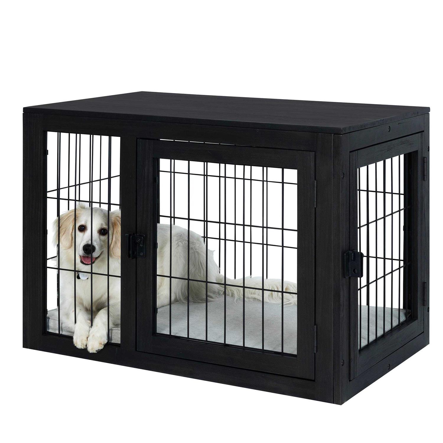 Petmaker Furniture-Style Dog Crate with Double Doors - Healthber