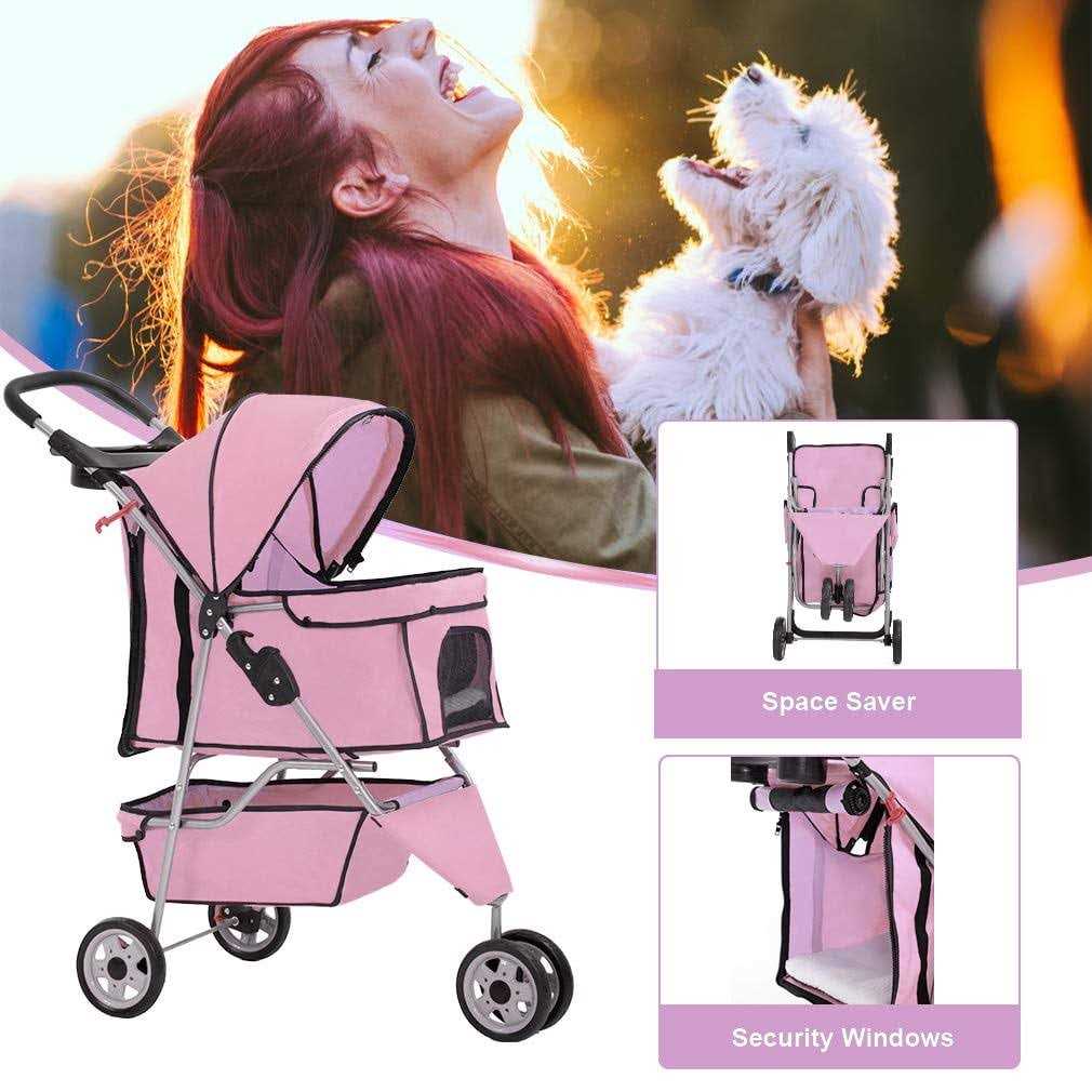 BestPet 3 Wheel Pet Stroller - Healthber