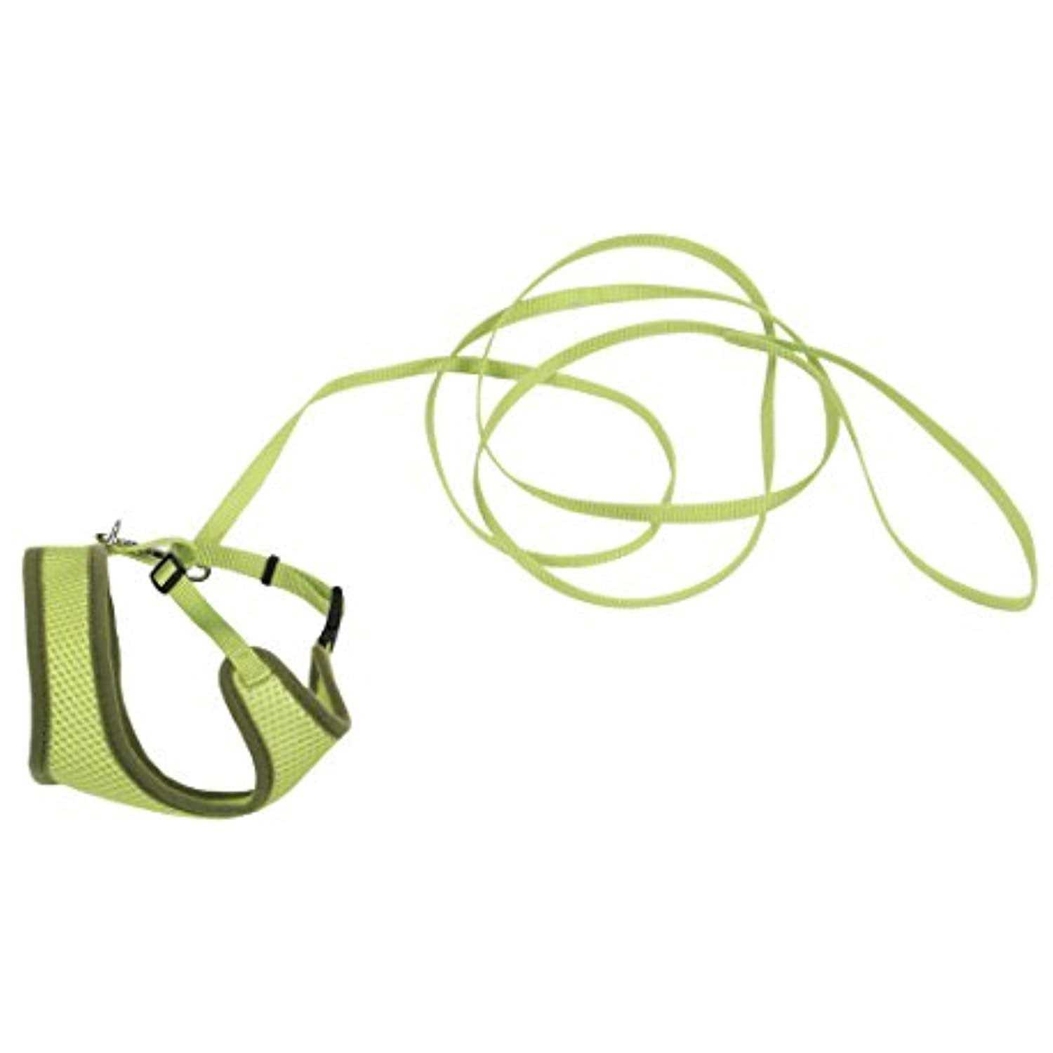 Comfort Soft Adjustable Cat Harness with 6′ Leash - Healthber