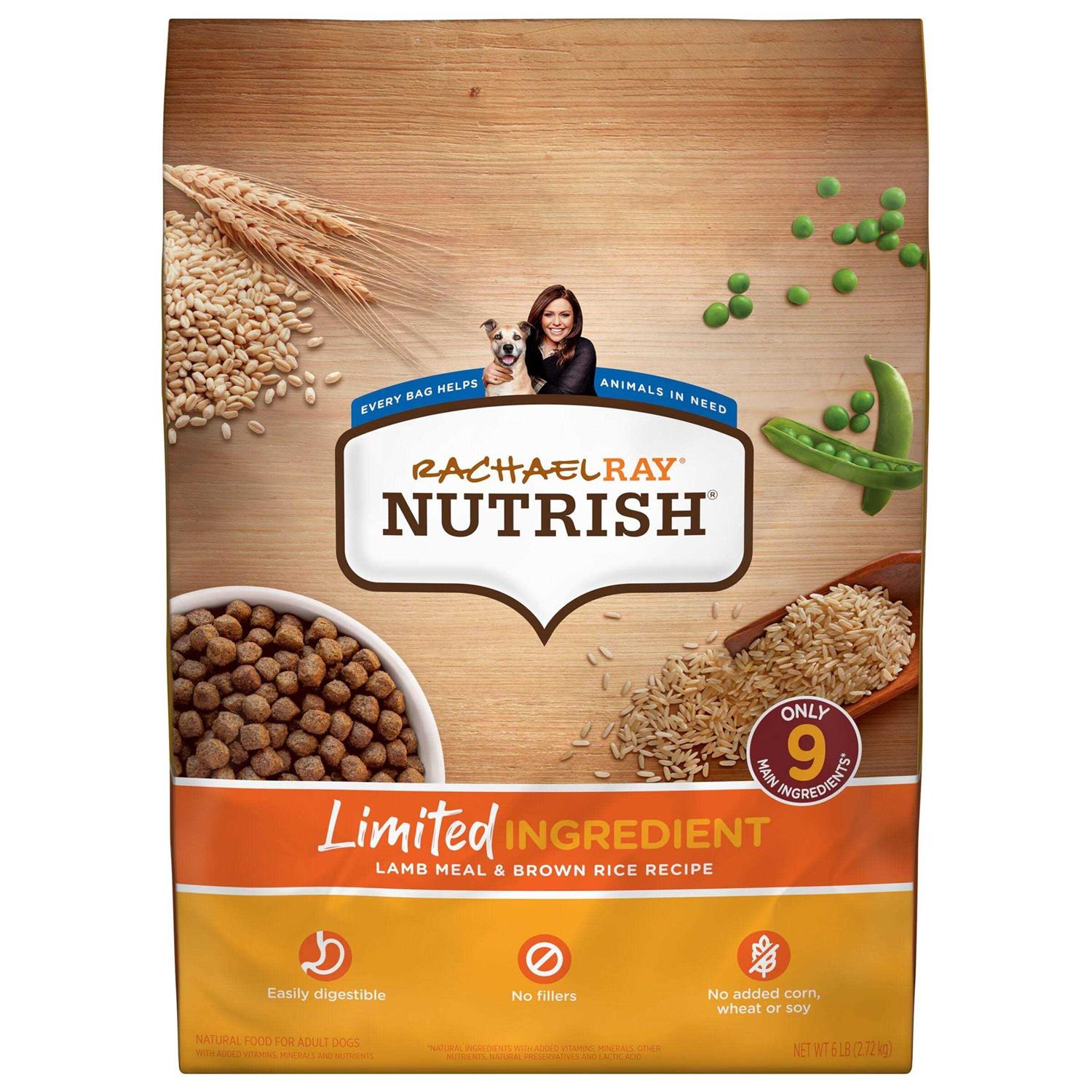 Rachael Ray Nutrish Lamb Meal & Brown Rice Recipe Dry Dog Food - Healthber