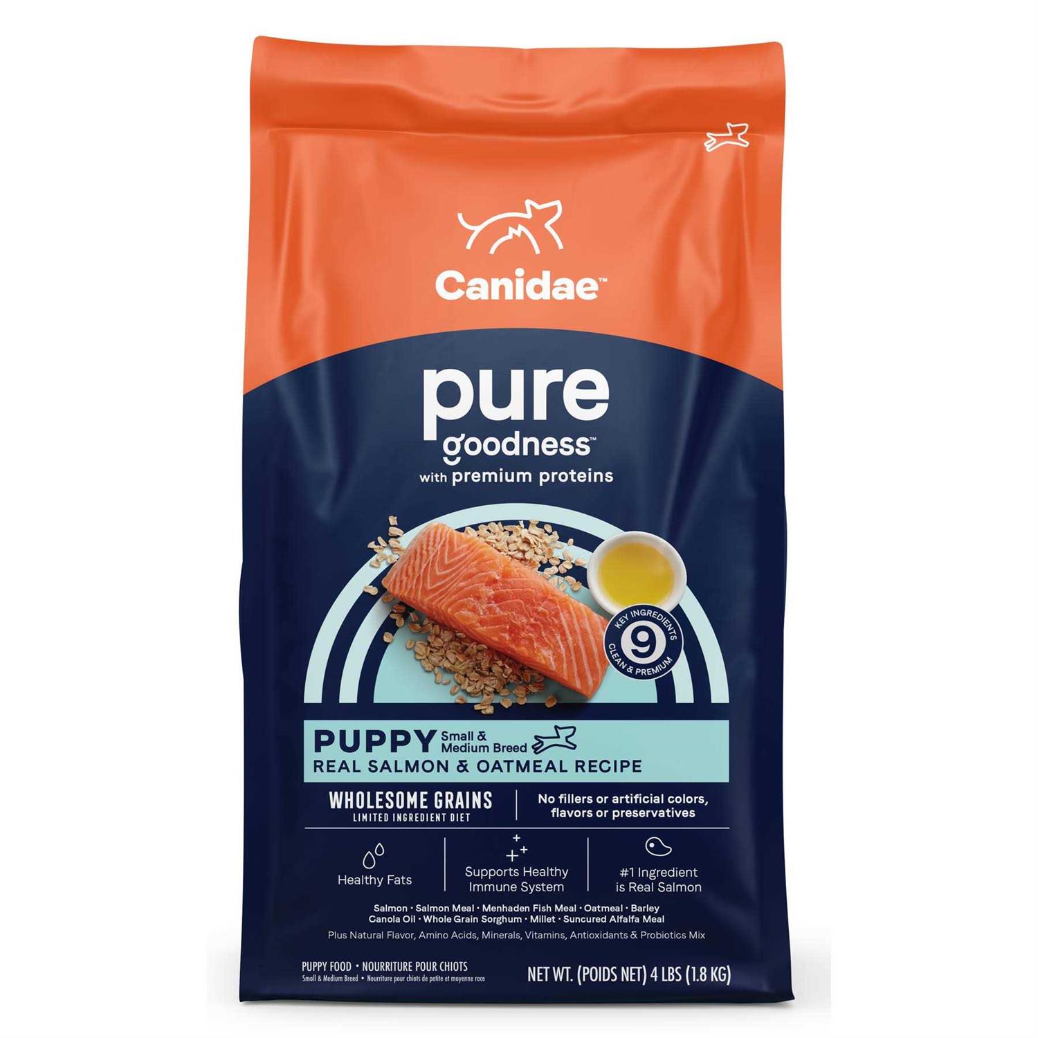 Canidae Pure Puppy Salmon & Oatmeal Dry Dog Food - Healthber