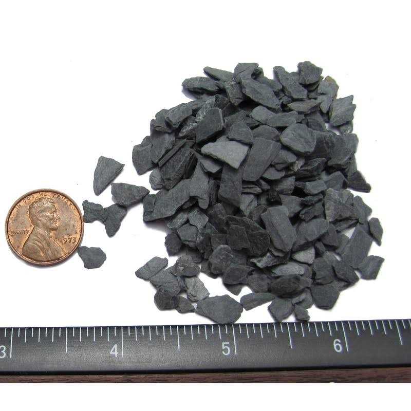 Small World Slate & Stone Natural Slate Stone 1/8 to 1/4 inch Slate Gravel - Healthber