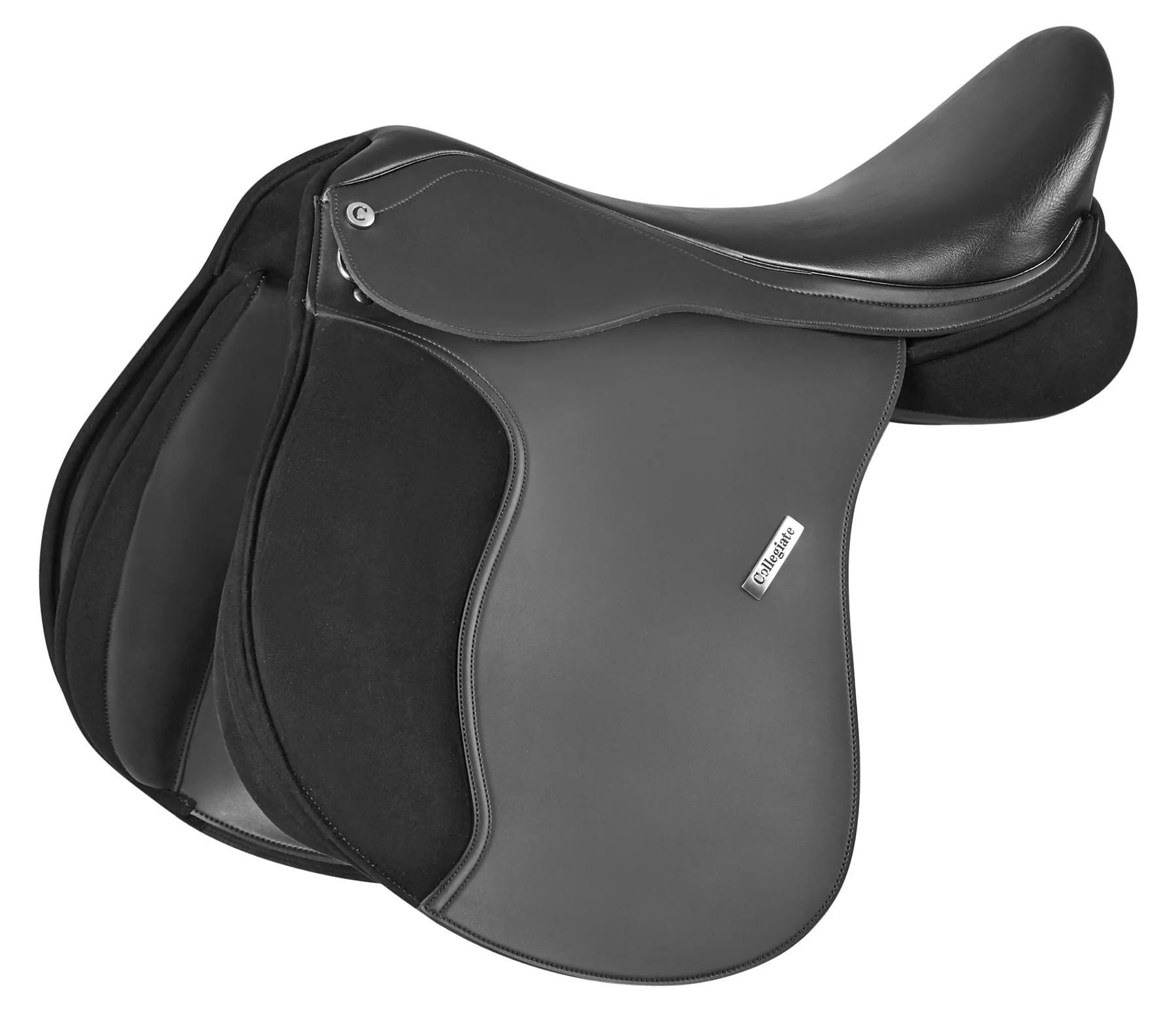 Collegiate Chatsworth All Purpose Saddle, Black - Healthber