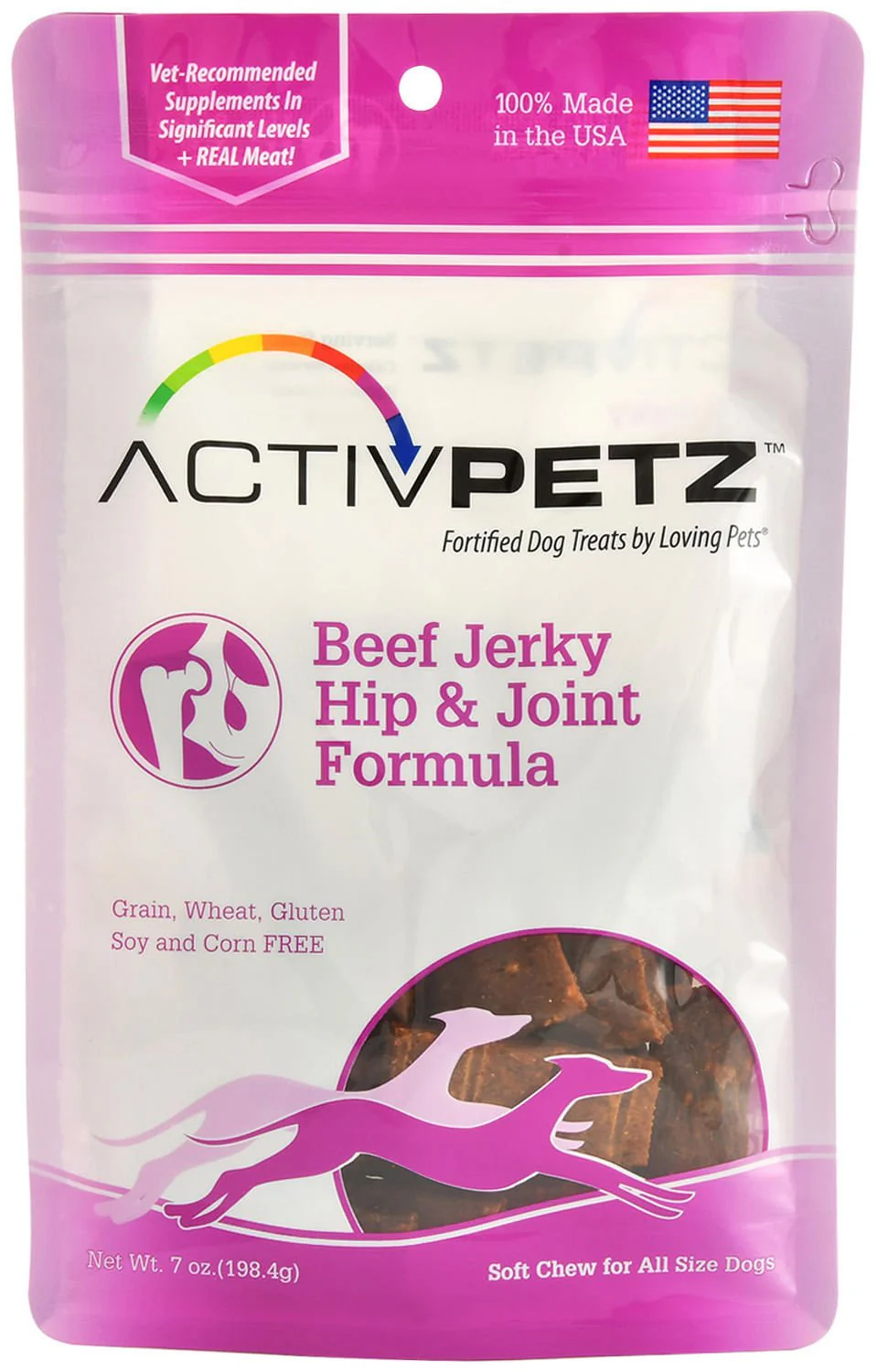 ActivPetz Hip & Joint Jerky Treats, Beef - Healthber