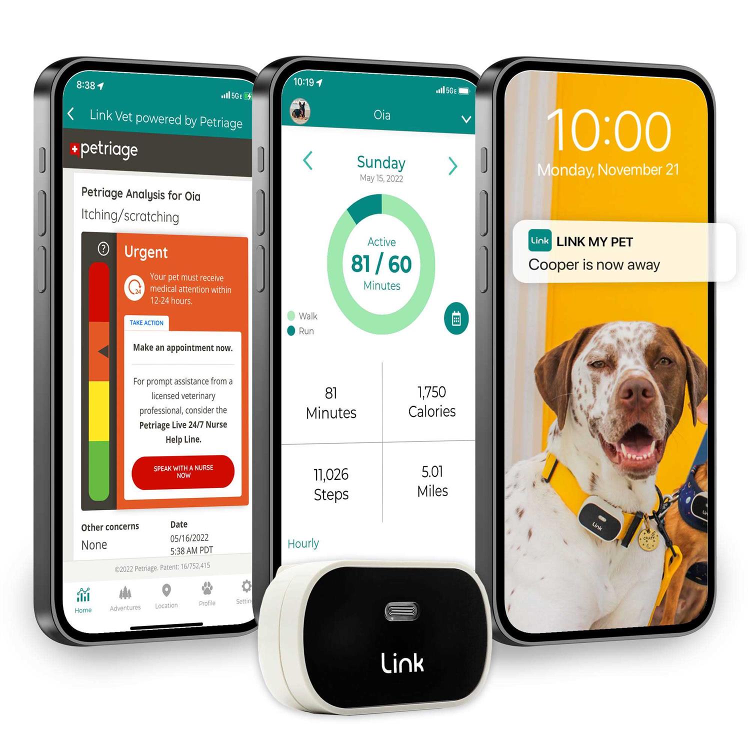 Link My Pet GPS Dog Tracker & Activity Monitor with Training Tools - Healthber