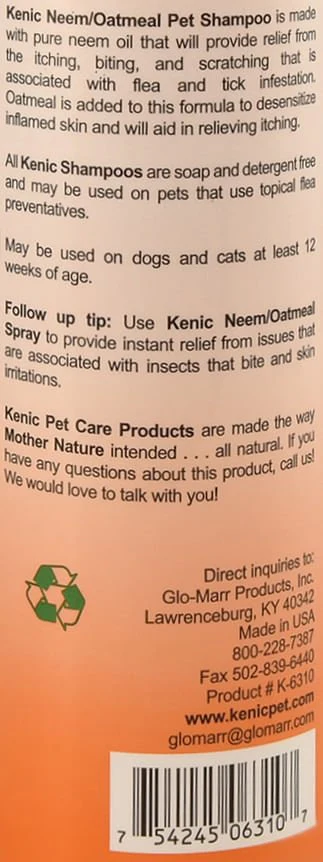 Kenic Neem Oatmeal Pet Shampoo - Healthber