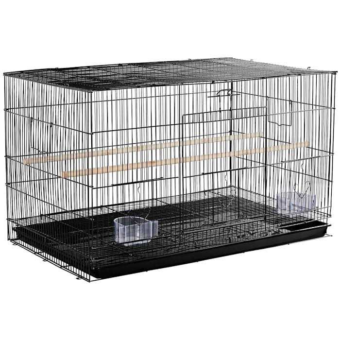 Topeakmart 18 Flight Cage with Slide-Out Tray for Birds - Healthber