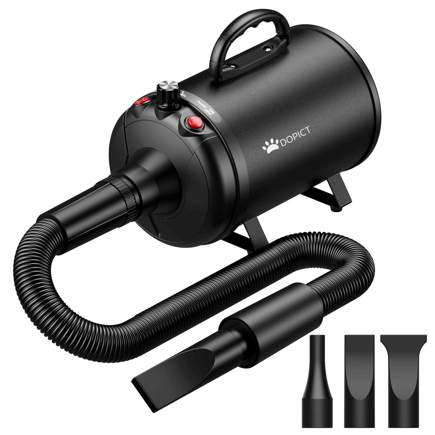 Pet Dryer, 5.2HP/3800W Pet Grooming Dryer with Adjustable Speed and Temperature Control Dog Blow Dryer - Healthber