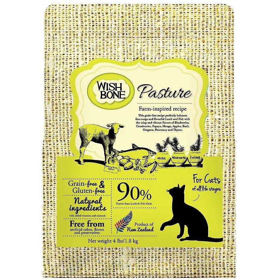 Wishbone Grain Free Pasture Grass-fed New Zealand Lamb Dry Cat Food - Healthber