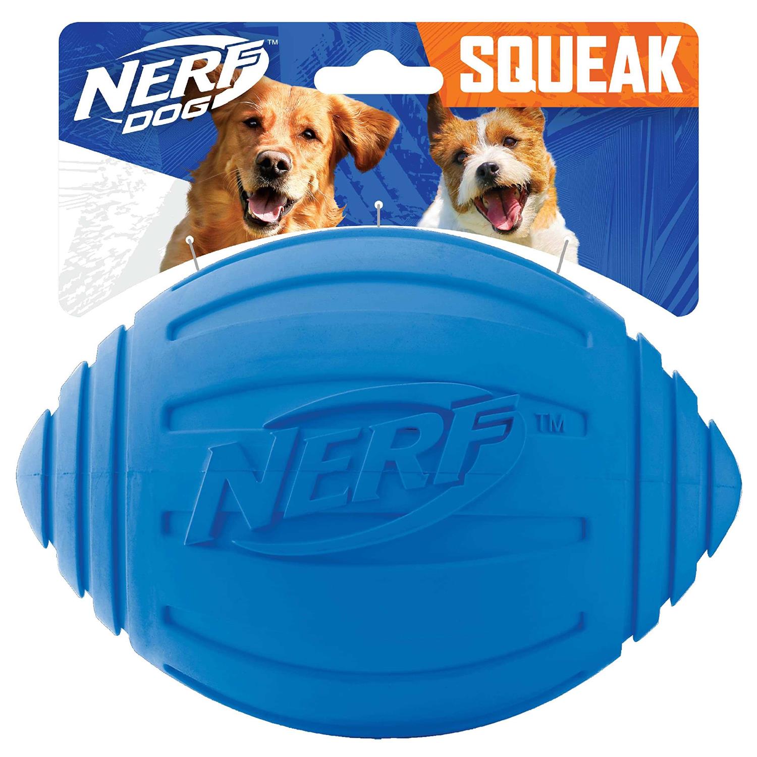 Nerf Ridged Football Dog Toy - Healthber