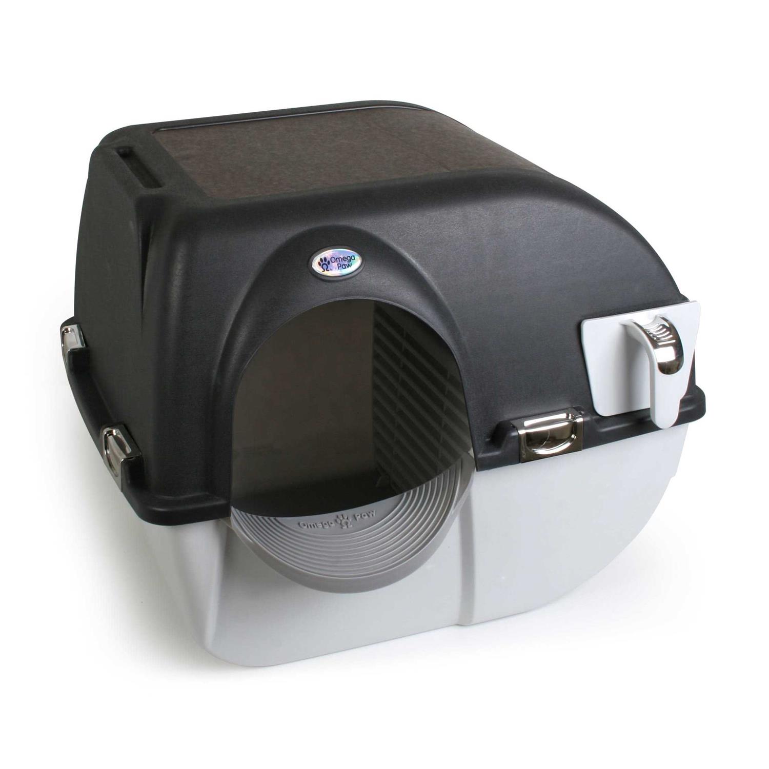 Omega Paw Elite Roll ‘N Clean Self-Cleaning Litter Box - Healthber