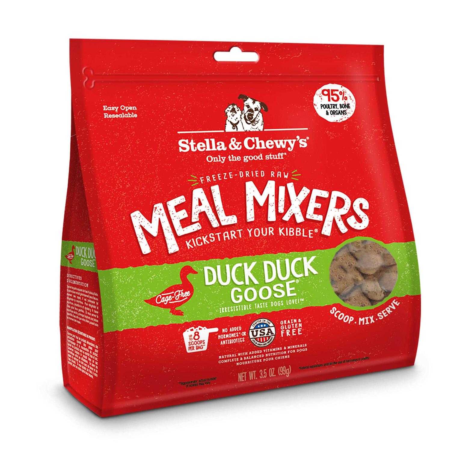 Stella & Chewy’s Freeze Dried Duck Duck Goose Meal Mixers Dog Food - Healthber