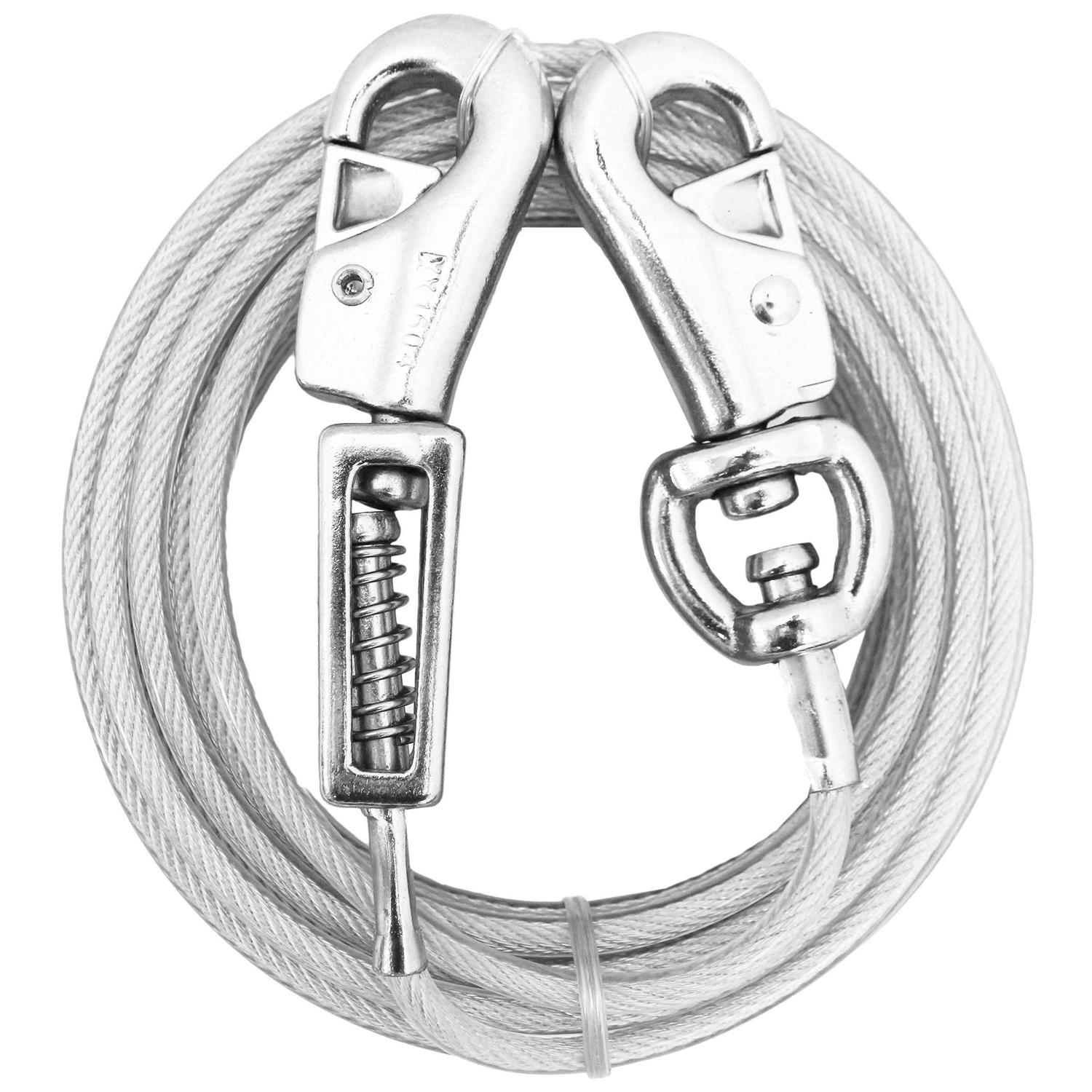 Prestige 15ft XL Dog Tie-Out with Spring - Healthber