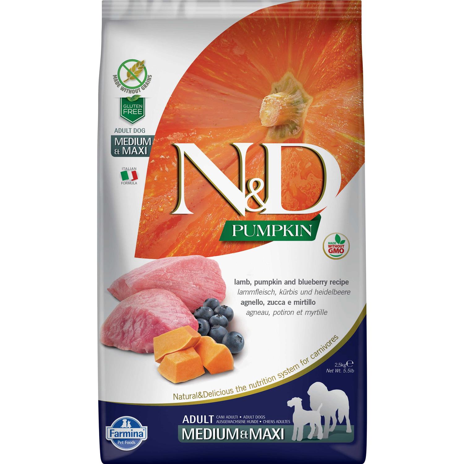 Farmina N&D Pumpkin Lamb & Blueberry Mini Dog Dry Food - Healthber