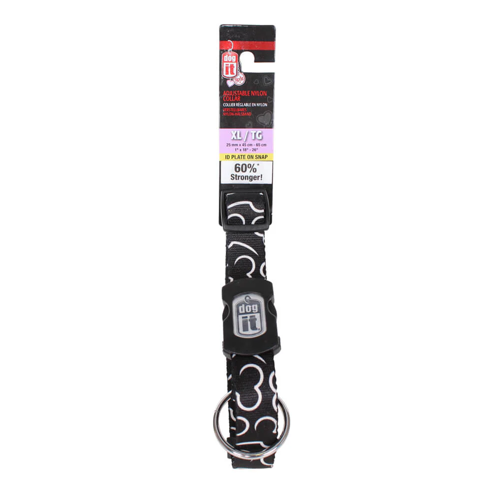 Dogit Adjustable Nylon Collar, Extra Large, 1