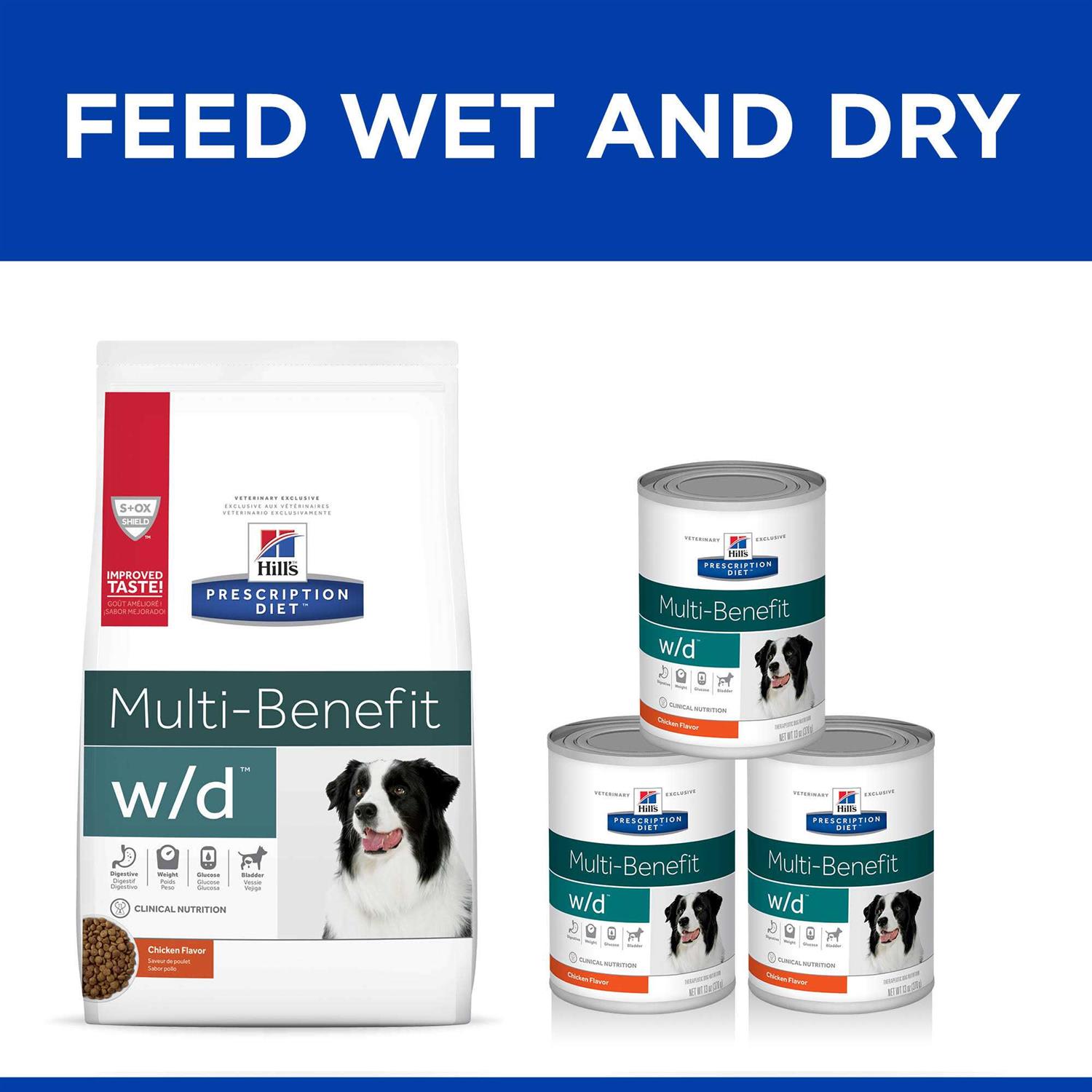 Hill’s Prescription Diet w/d Digestive/Weight/Glucose Management with Chicken Canned Dog Food - Healthber