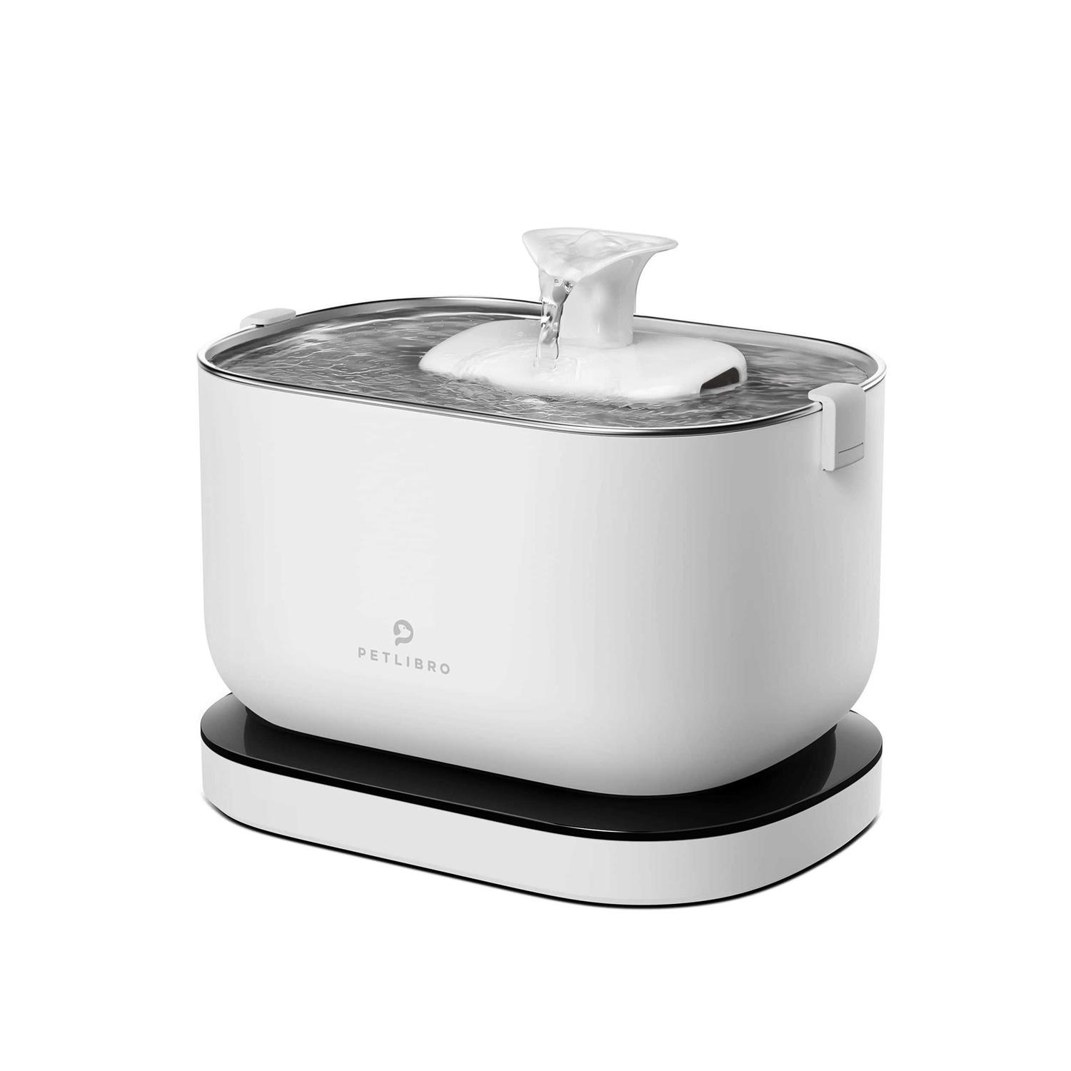PETLIBRO Cat Water Fountain Wireless Pet Fountain Battery Operated,2.5L/84oz Dockstream Automatic Dog Water Dispenser for Drinking with Quiet Pump - Healthber