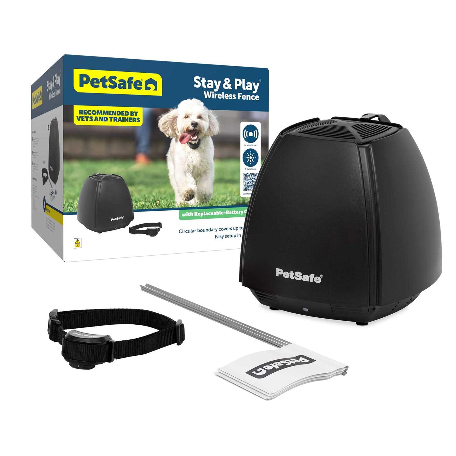 PetSafe Stay and Play Wireless Fence with Replaceable Battery Collar - Healthber