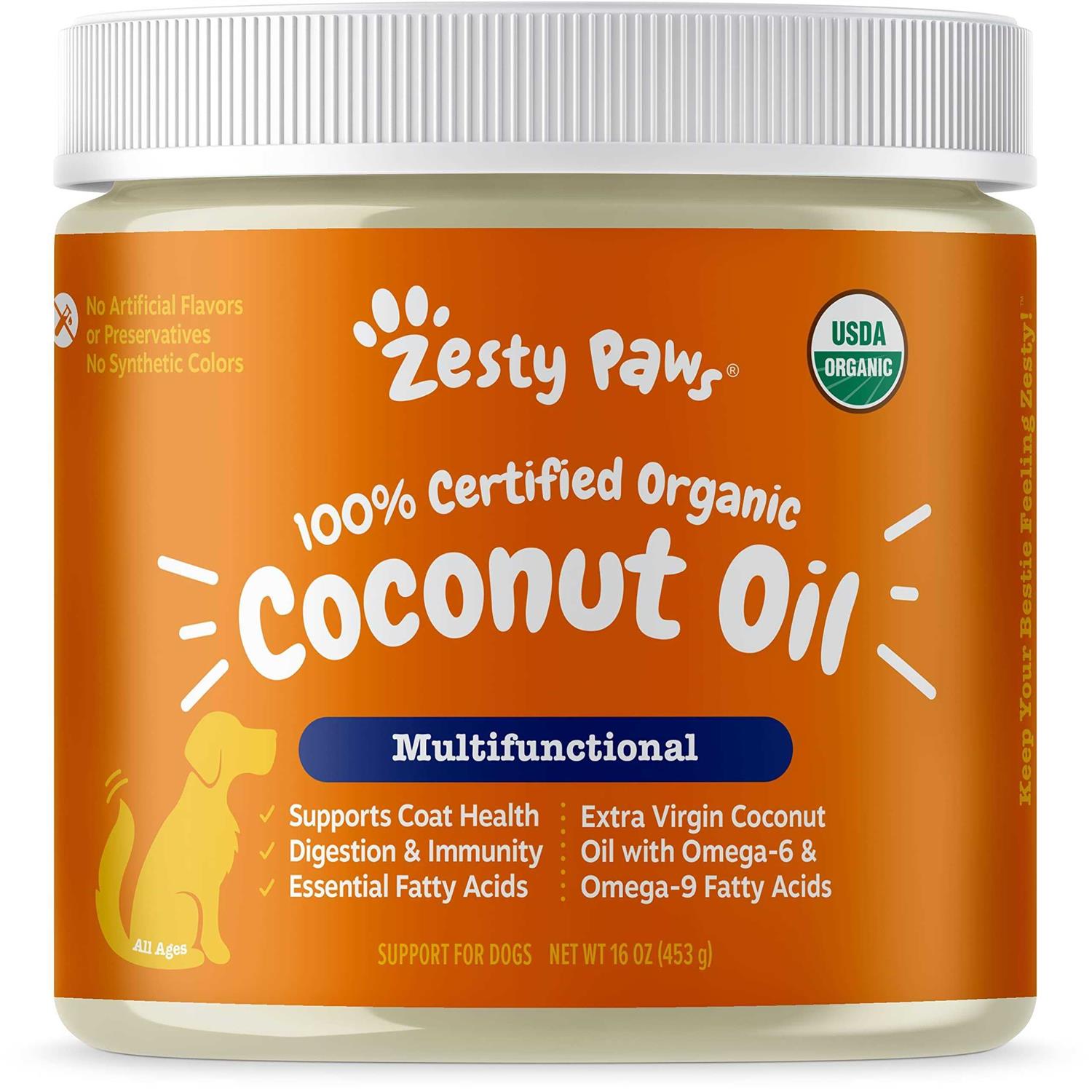 Zesty Paws Organic Coconut Oil for Dogs - Healthber