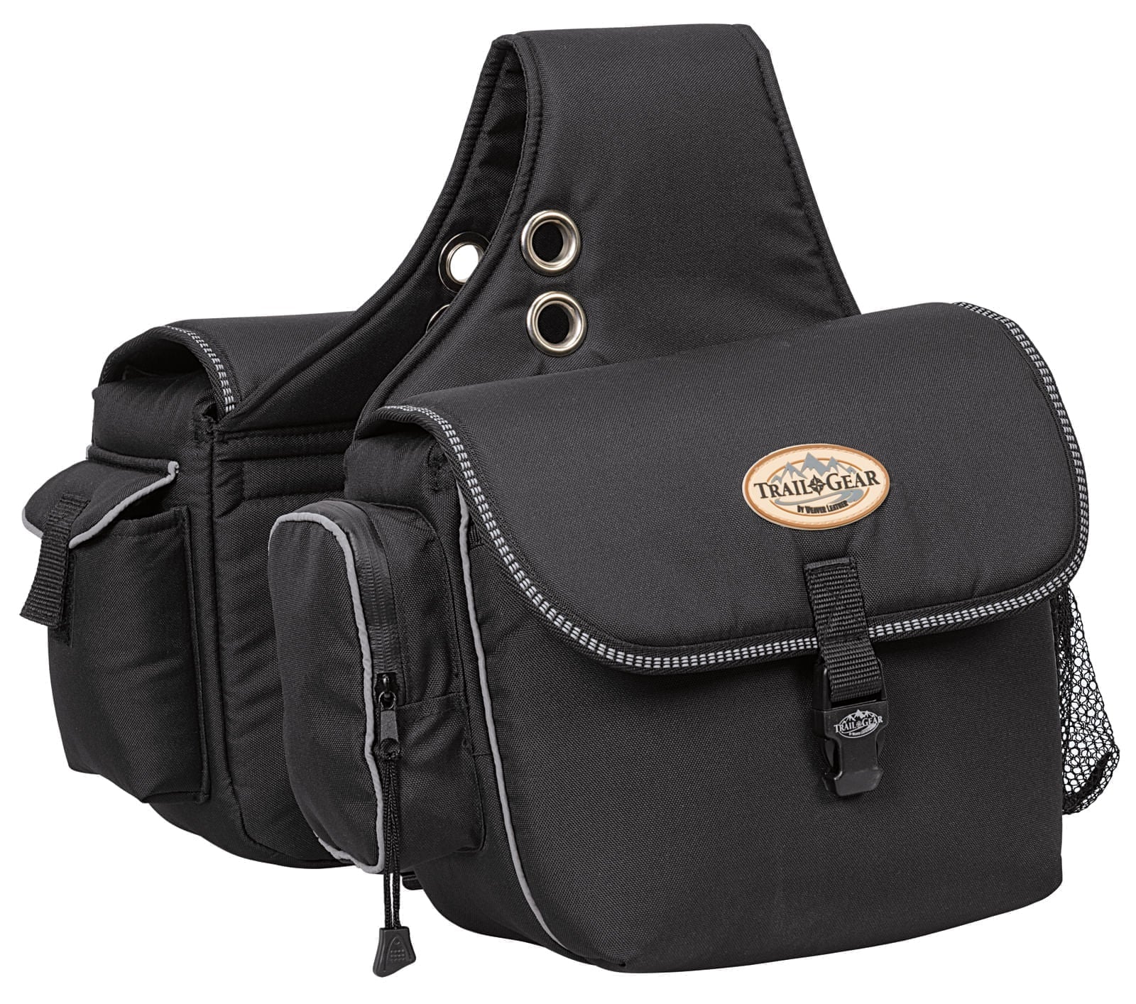 Weaver Leather Trail Gear Horse Saddle Bags, 600D - Healthber