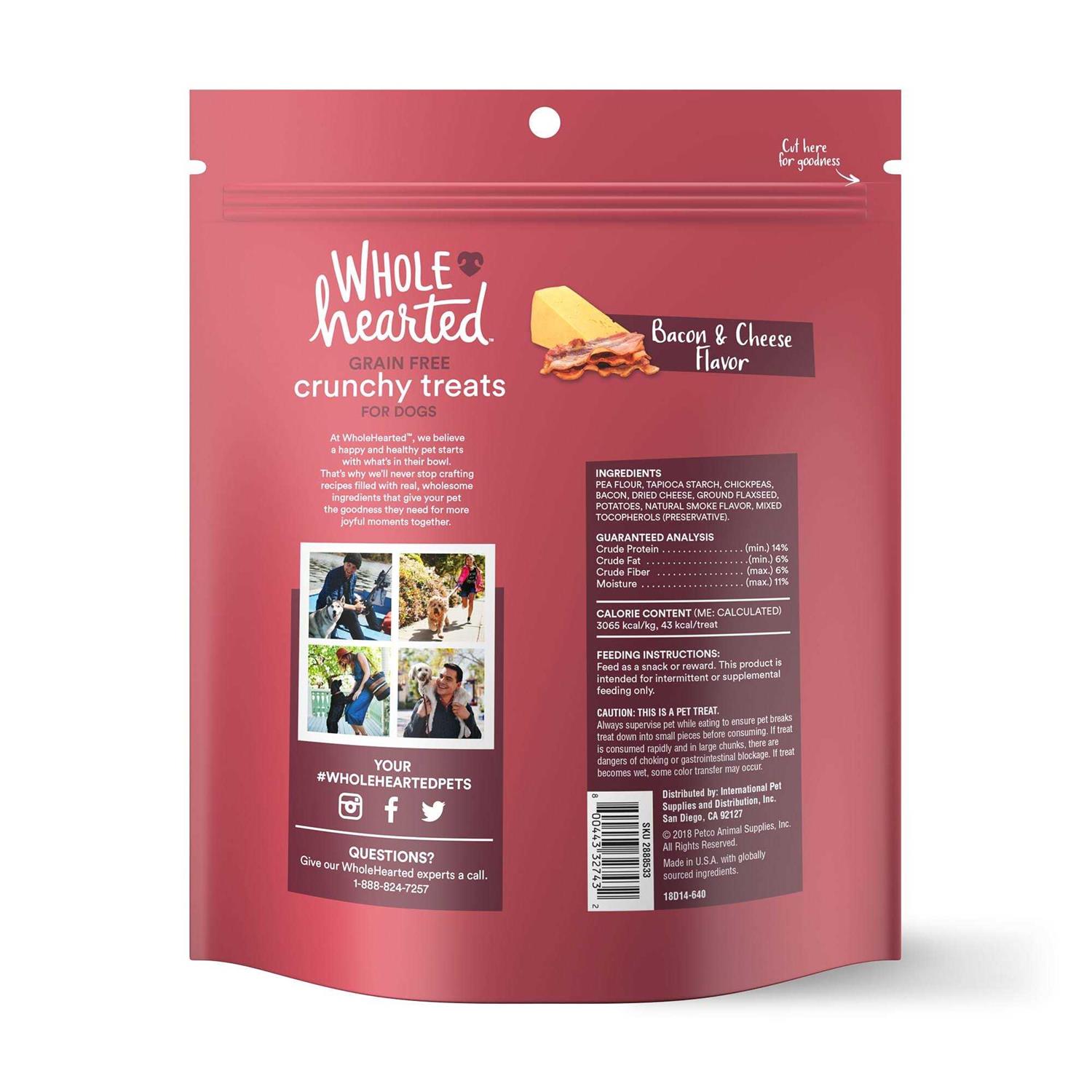 WholeHearted Grain Free Crunchy Dog Treats - Healthber
