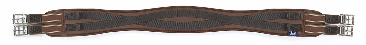 Shires Memory Foam Girth, Brown - Healthber