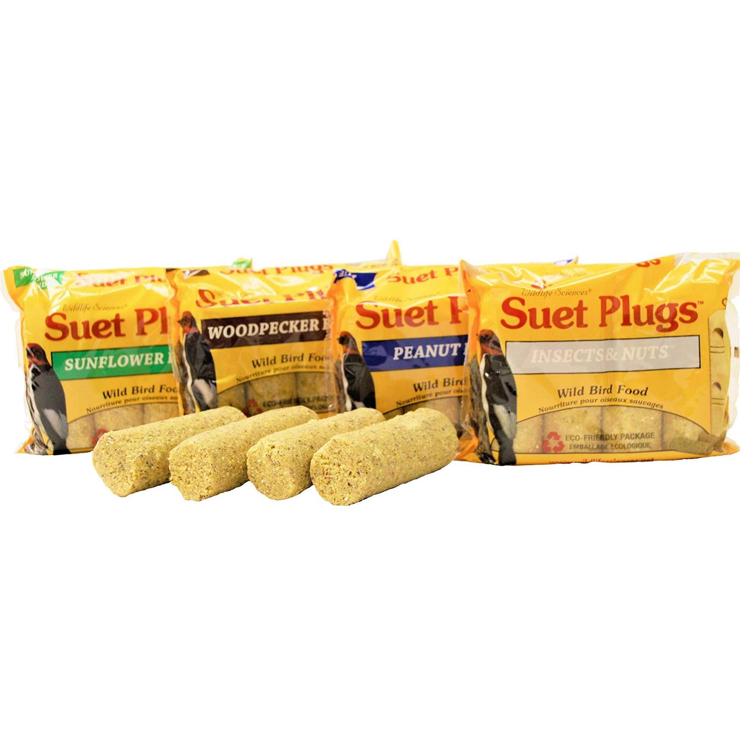 Wildlife Sciences Suet Plugs Variety 16 Pack - Healthber