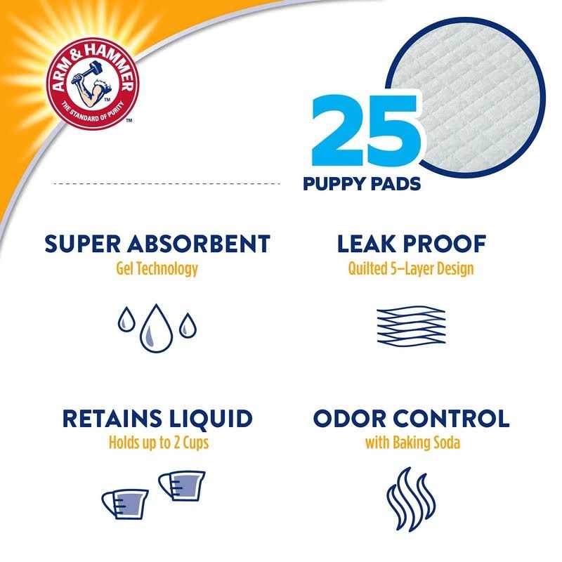 Arm & Hammer Dogs Puppy Training Pads with Attractant - Healthber