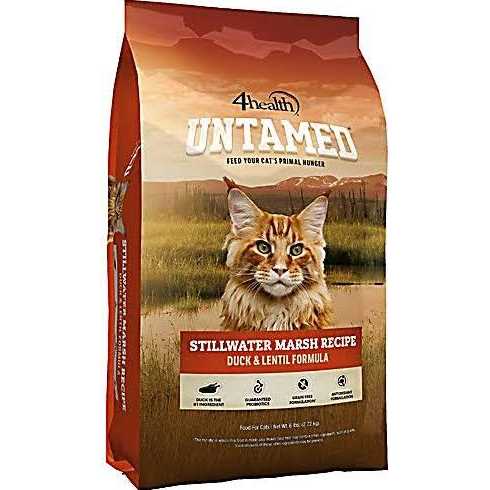 4health Untamed Stillwater Marsh All Life Stages Grain-Free Duck and Lentils Formula Dry Cat Food 1251889 - Healthber