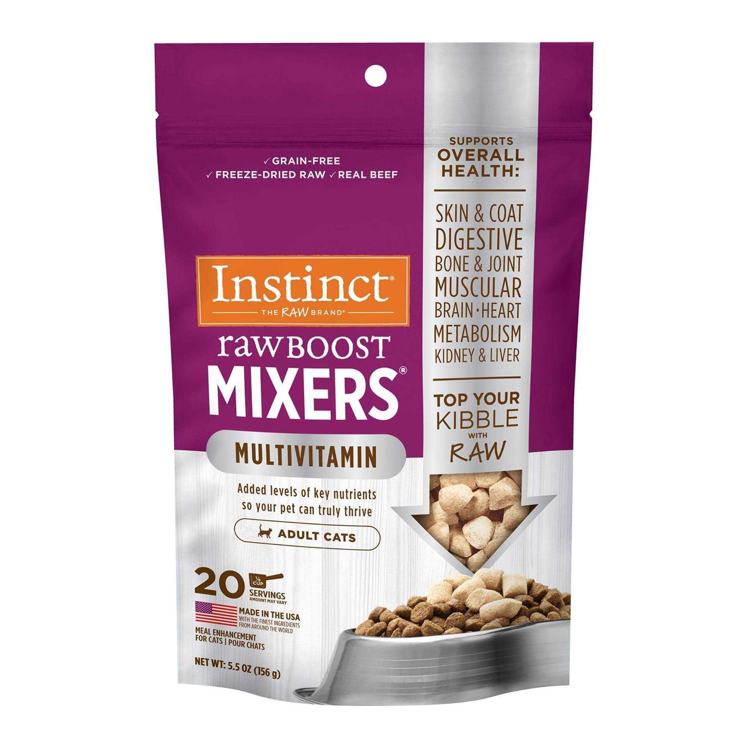 Instinct Raw Boost Mixers Multivitamin Freeze-Dried Cat Food Topper - Healthber