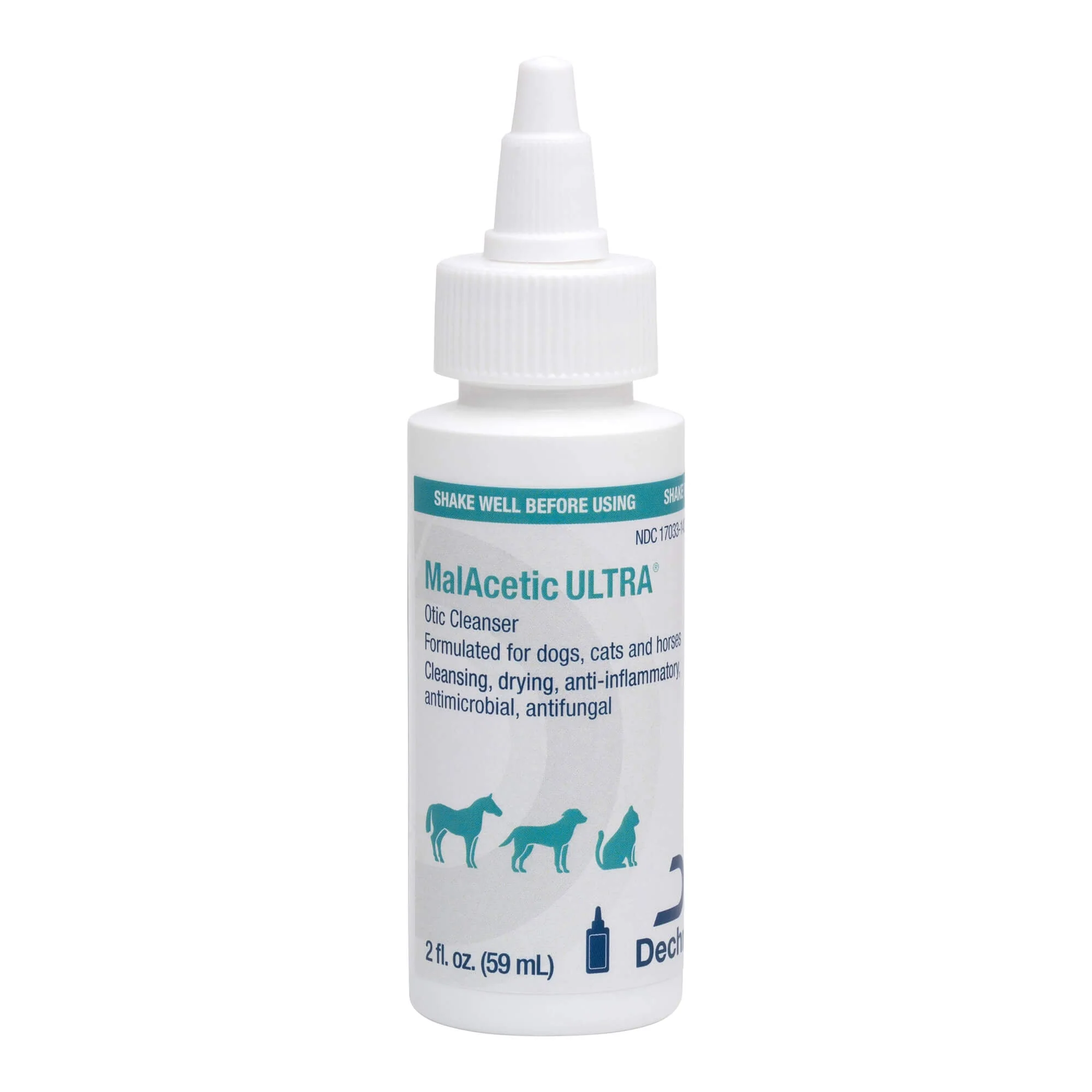 MalAcetic ULTRA Otic Cleanser for Dogs, Cats, and Horses - Healthber