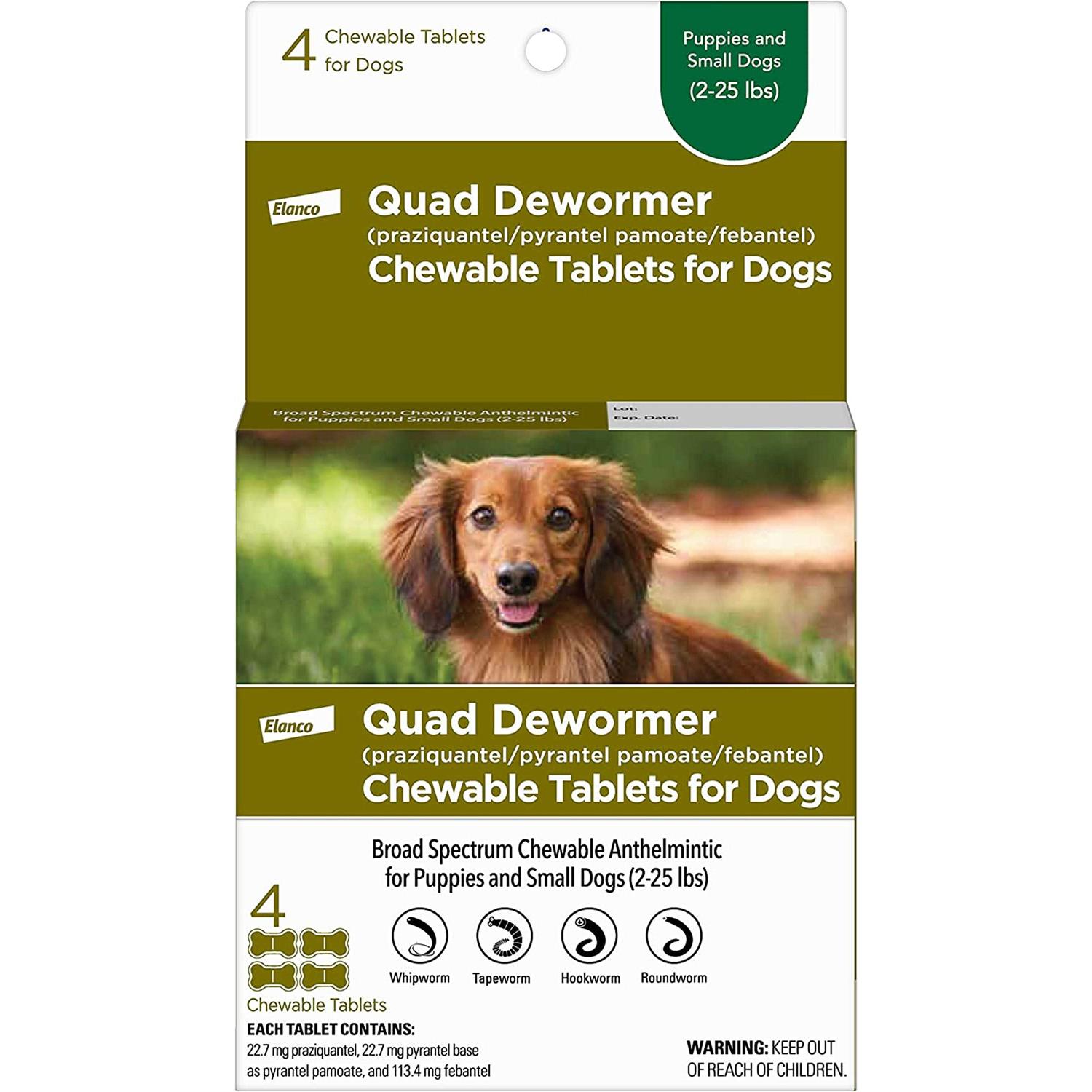 Bayer Quad Dewormer for Small Dogs - Healthber
