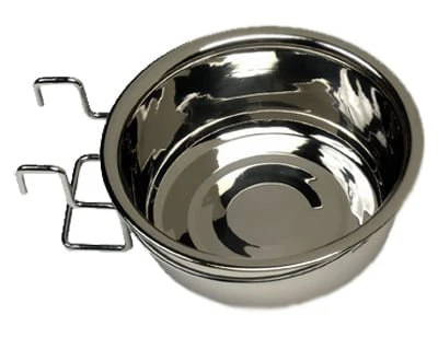 Indipets Stainless Steel Coop Cups with Wire Holder - Healthber