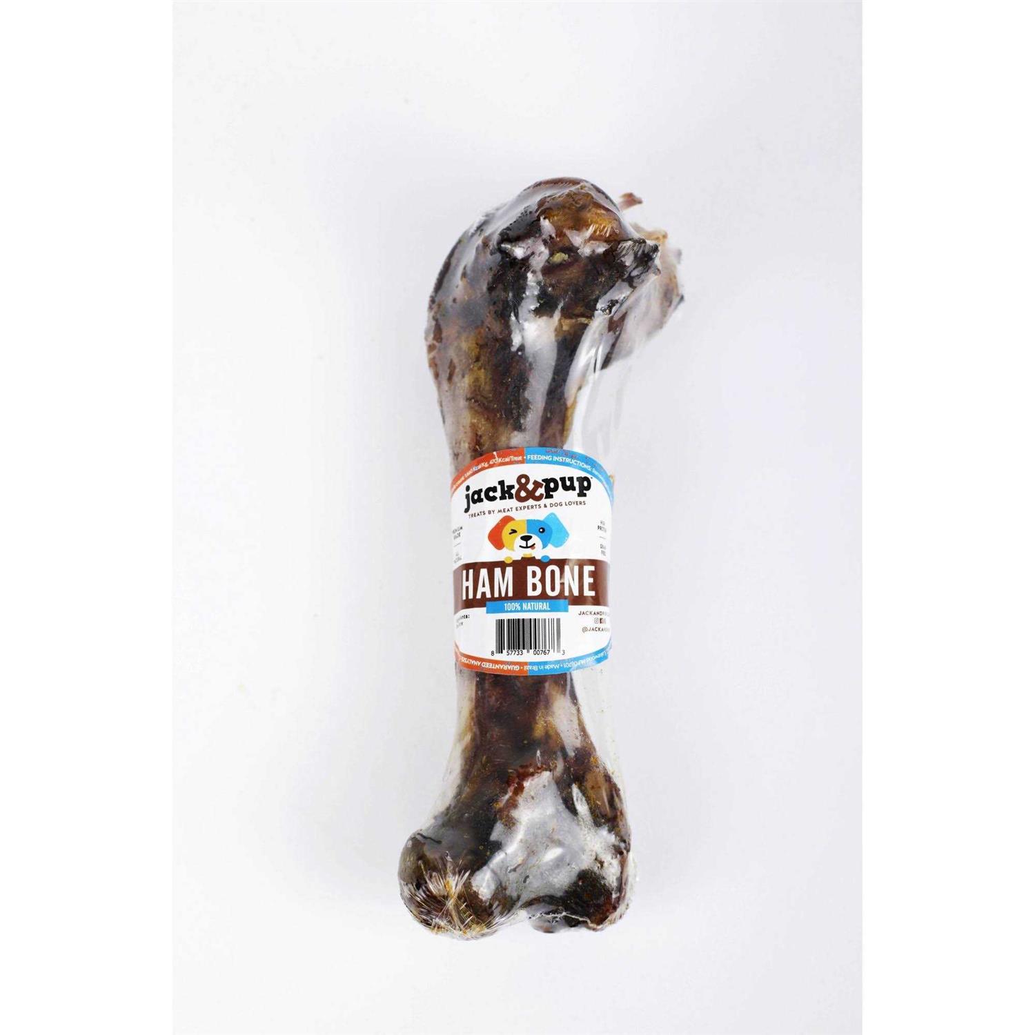 Jack&Pup Single Ham Bone in Pork Flavor Dog Treats - Healthber