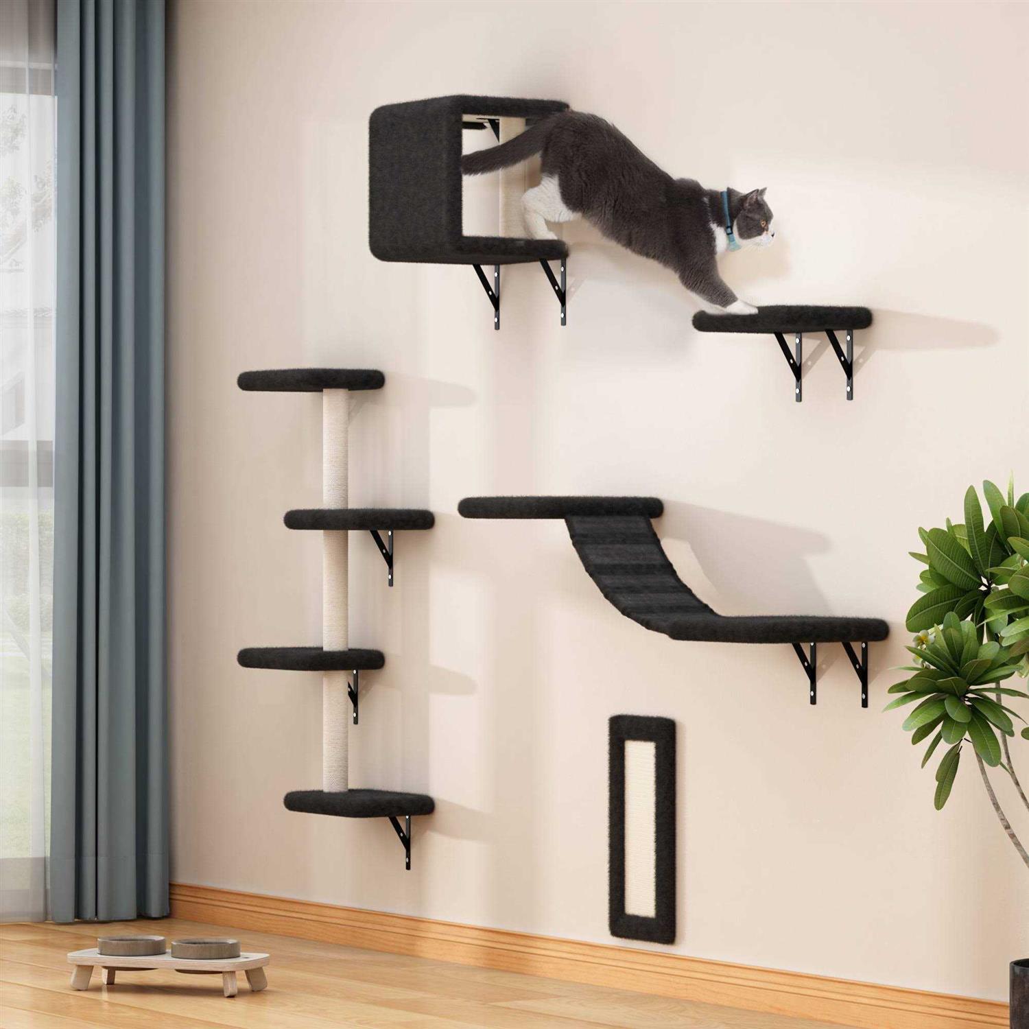 Coziwow Wall Mounted Shelves Set Cat Tree - Healthber