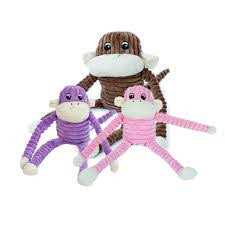 ZippyPaws Spencer The Crinkle Monkey Dog Toy - Healthber
