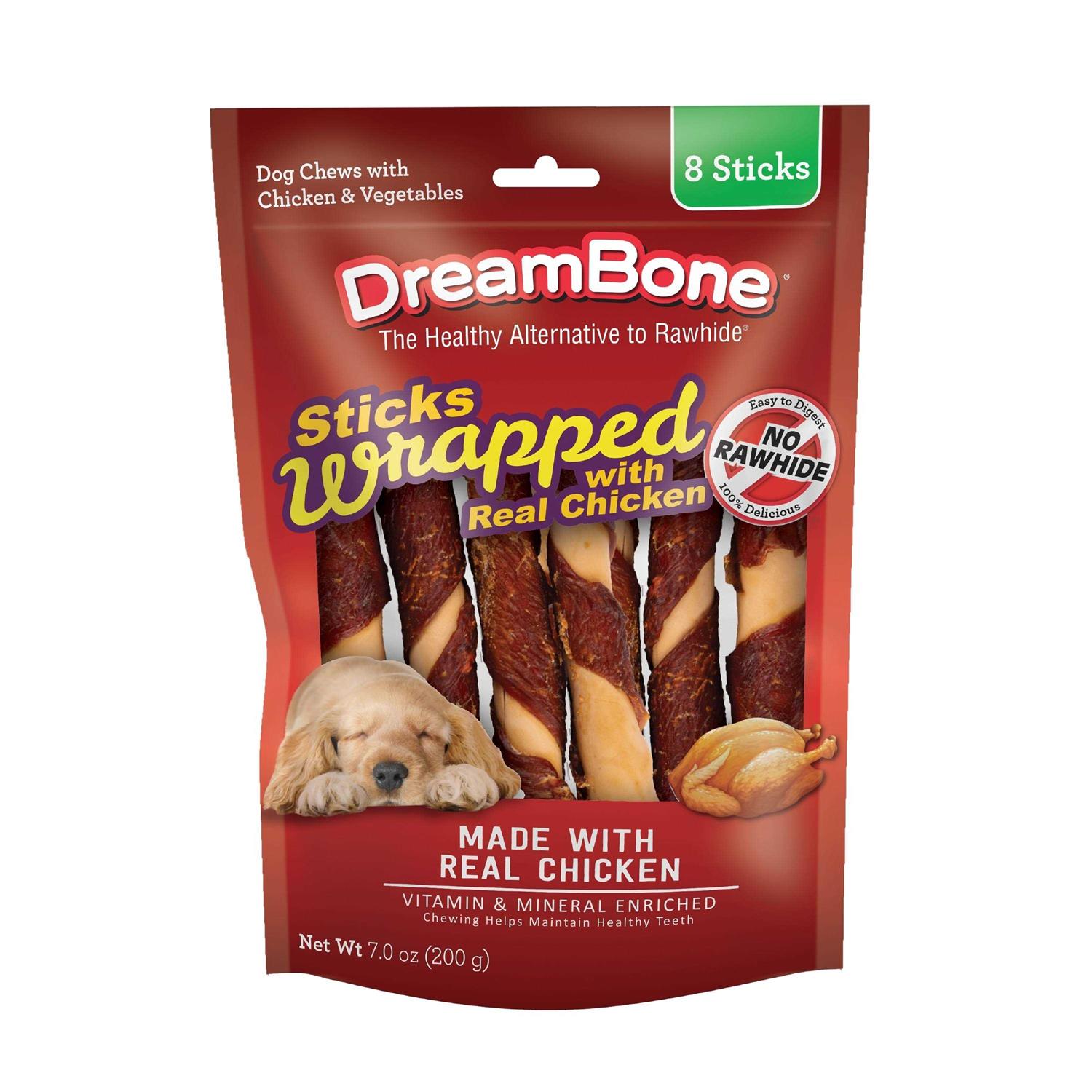 DreamBone Dog Chews Chicken Wrapped Sticks - Healthber