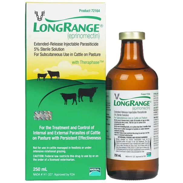 Rx LongRange (eprinomectin) ERI Extended-Release Injection for Cattle - Healthber