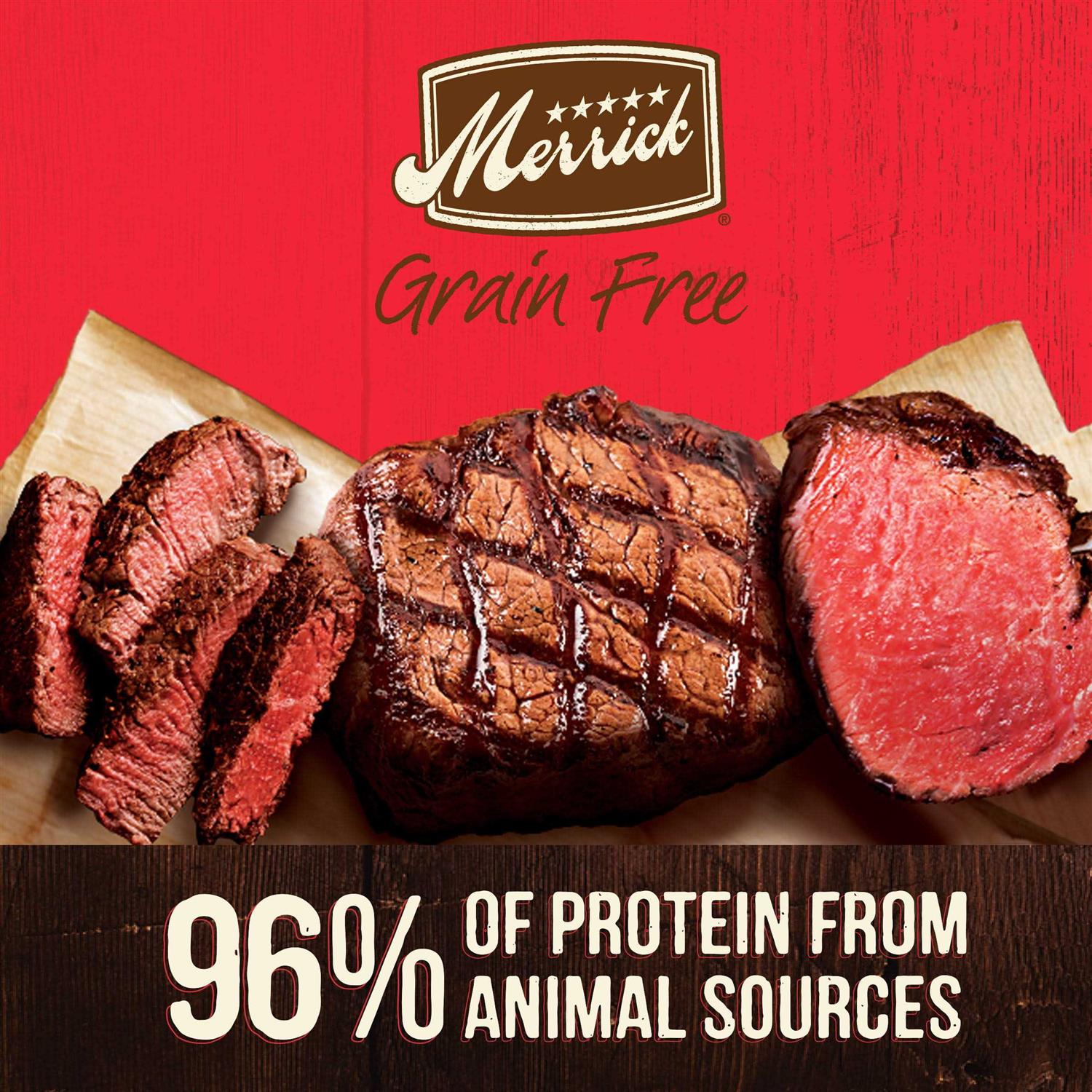 Merrick Grain Free Real Beef Canned Dog Food - Healthber