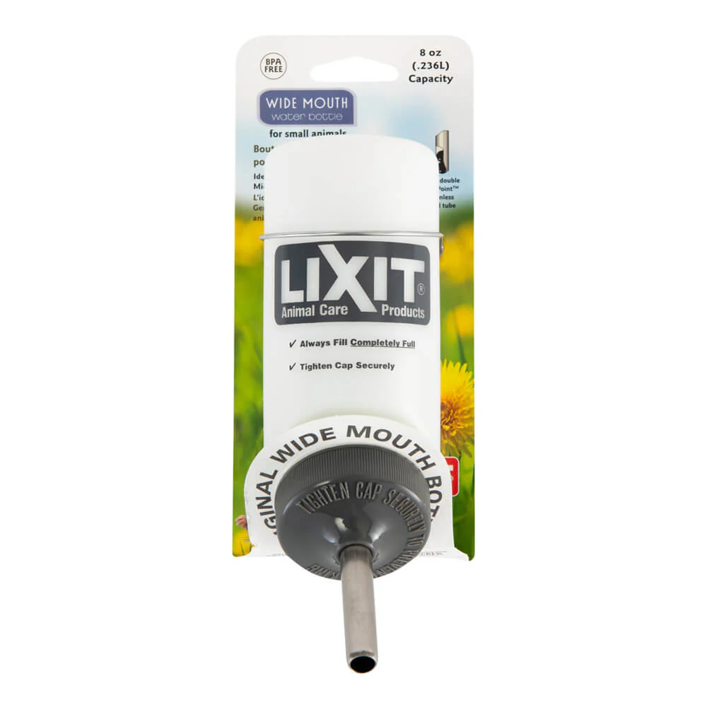 Lixit Plastic Wide Mouth Bottle - Healthber