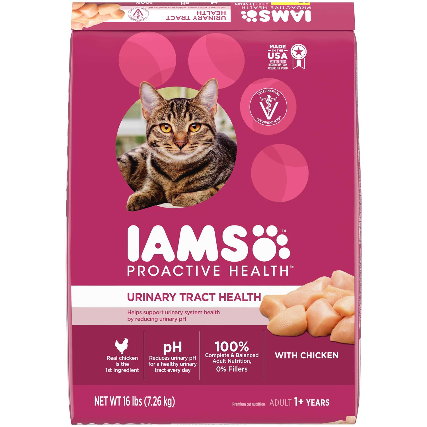 Iams Proactive Health Chicken Adult Urinary Tract Dry Cat Food - Healthber