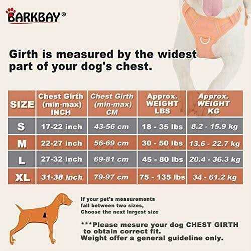 Barkbay No Pull Dog Harness Front Clip Heavy Duty Reflective Easy Control Handle for Large Dog Walking - Healthber