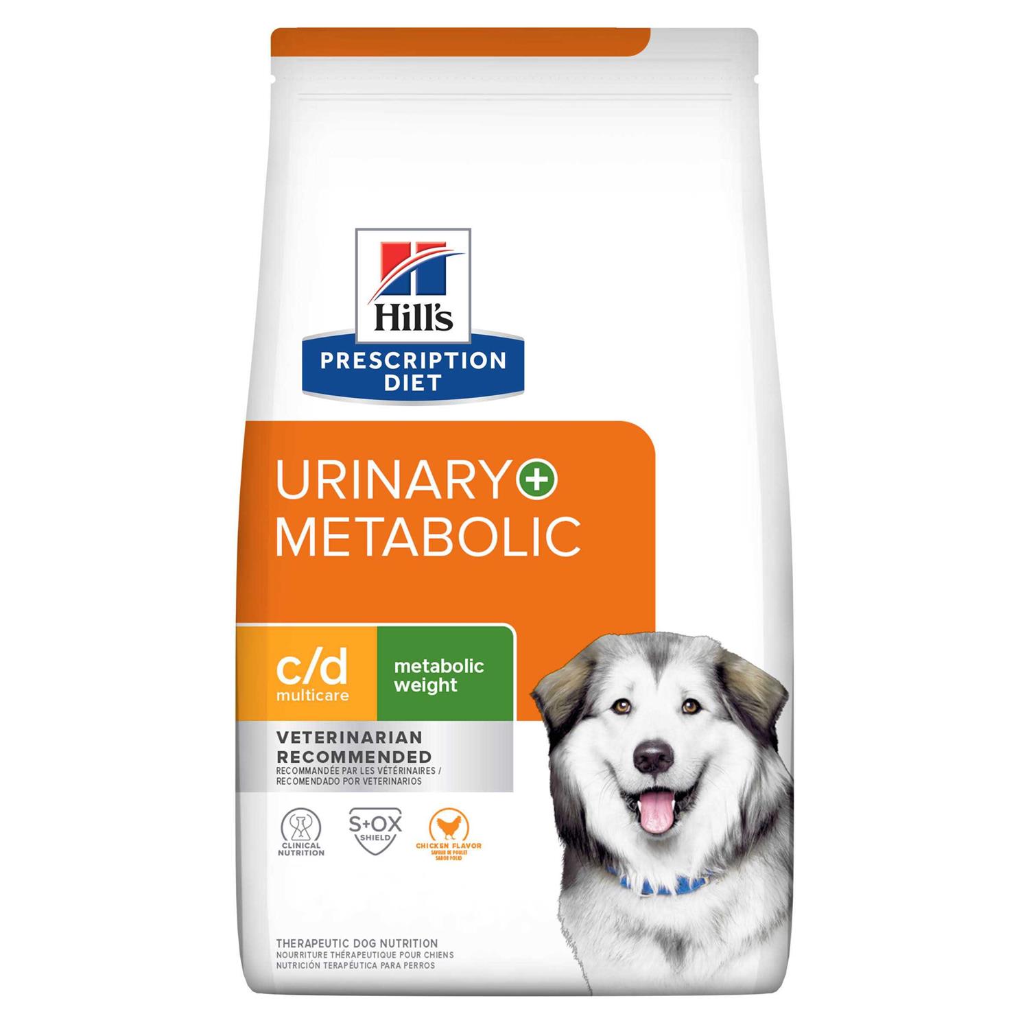 Hill’s Prescription Diet c/d Multicare Urinary + Metabolic Weight Chicken Flavor Dry Dog Food - Healthber