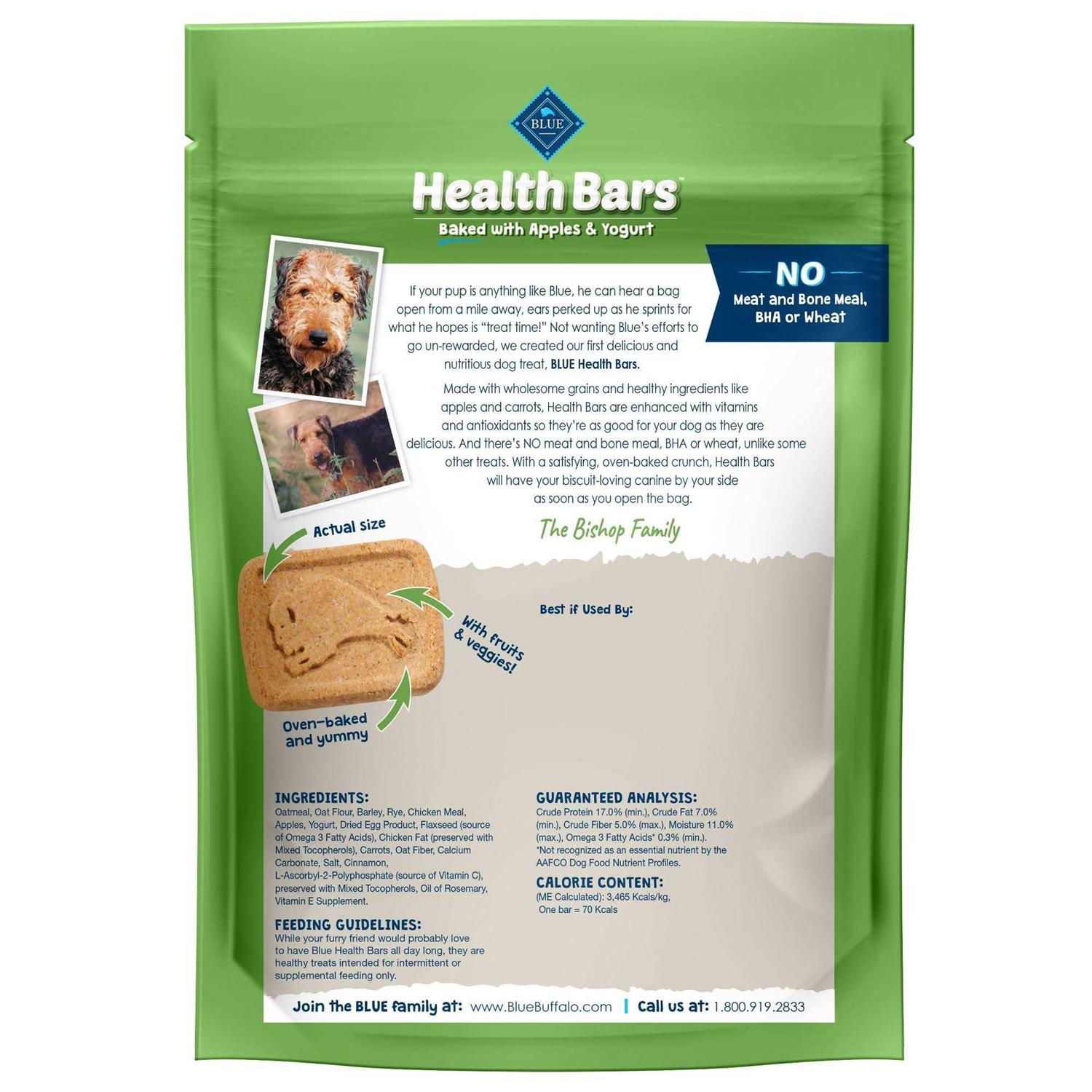 Blue Buffalo Health Bars Biscuits Dog - Healthber