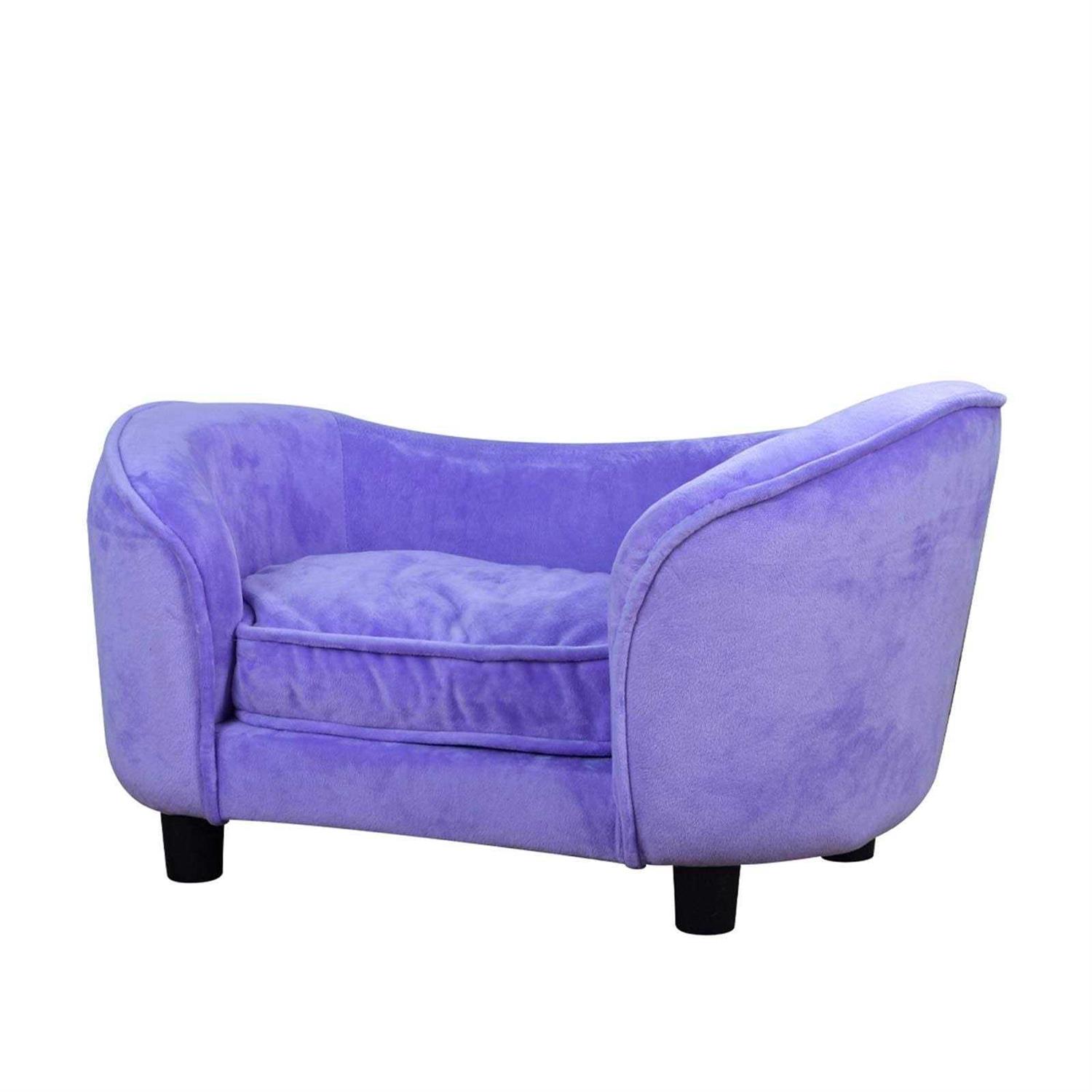Getifun Pet Bed Sofa Velvet Couch Washable Cushion for Small Dog Cat - Healthber