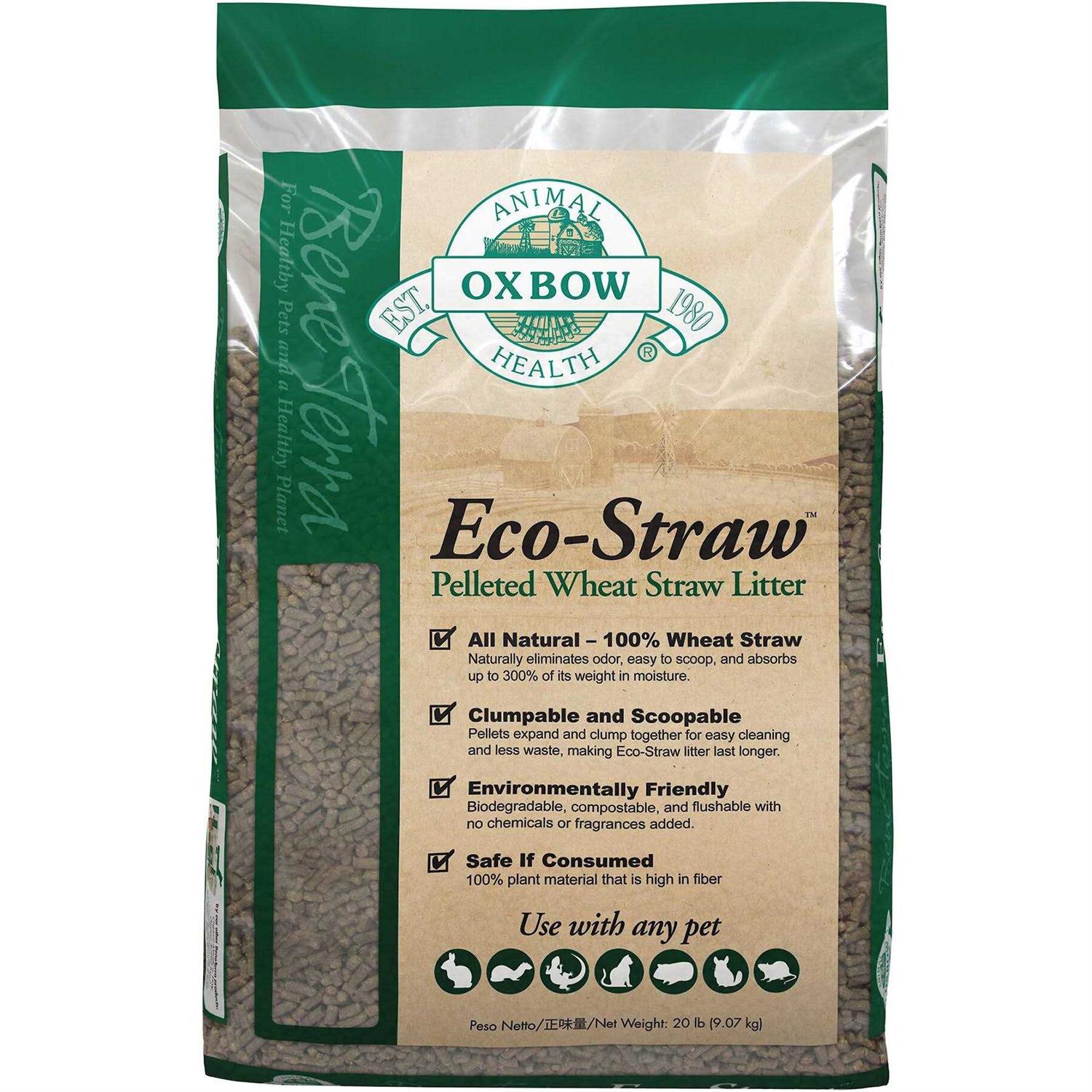 Oxbow Eco-Straw Small Animal Litter - Healthber