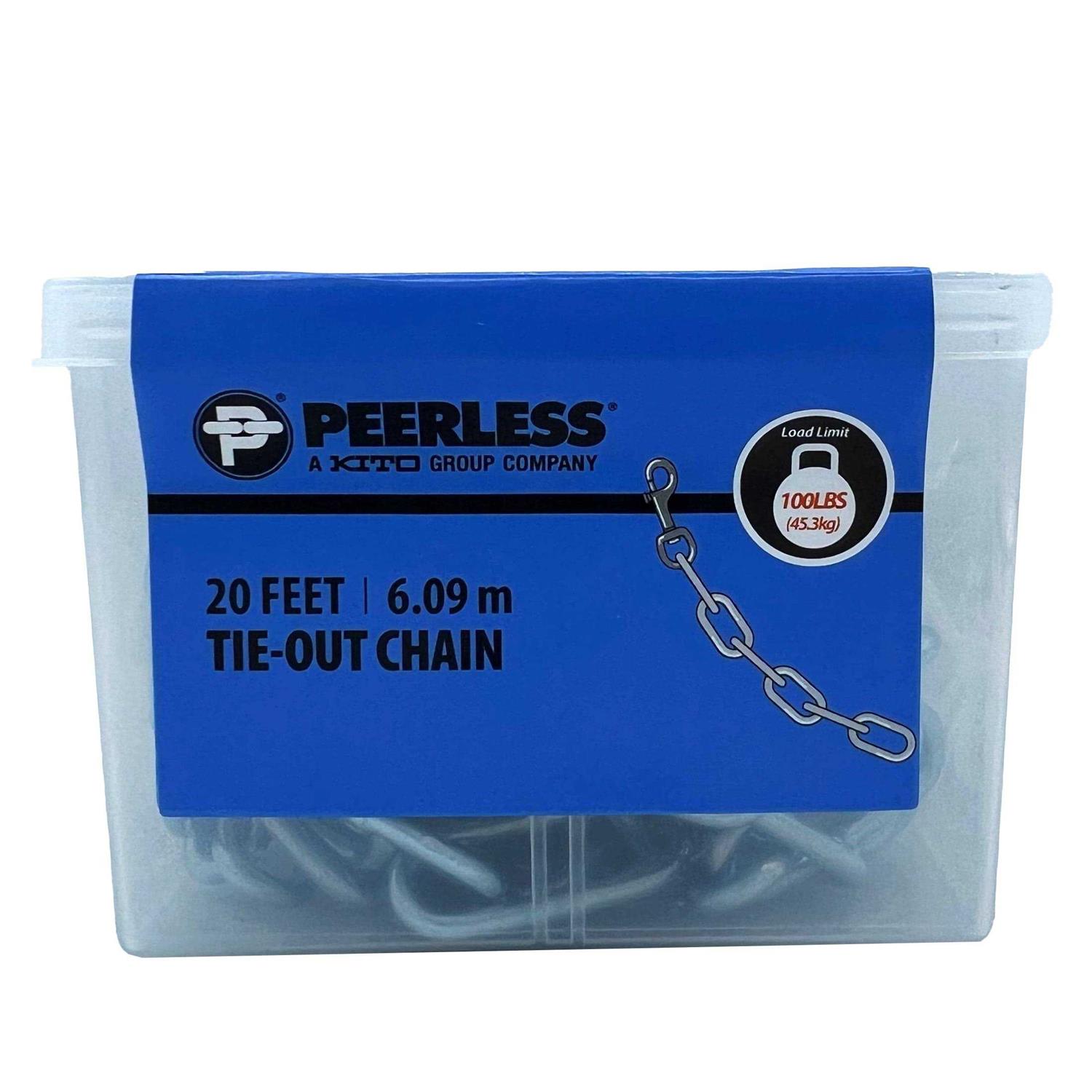 Peerless Chain 20 Foot Heavy-Duty Tie-Out Chain - Healthber