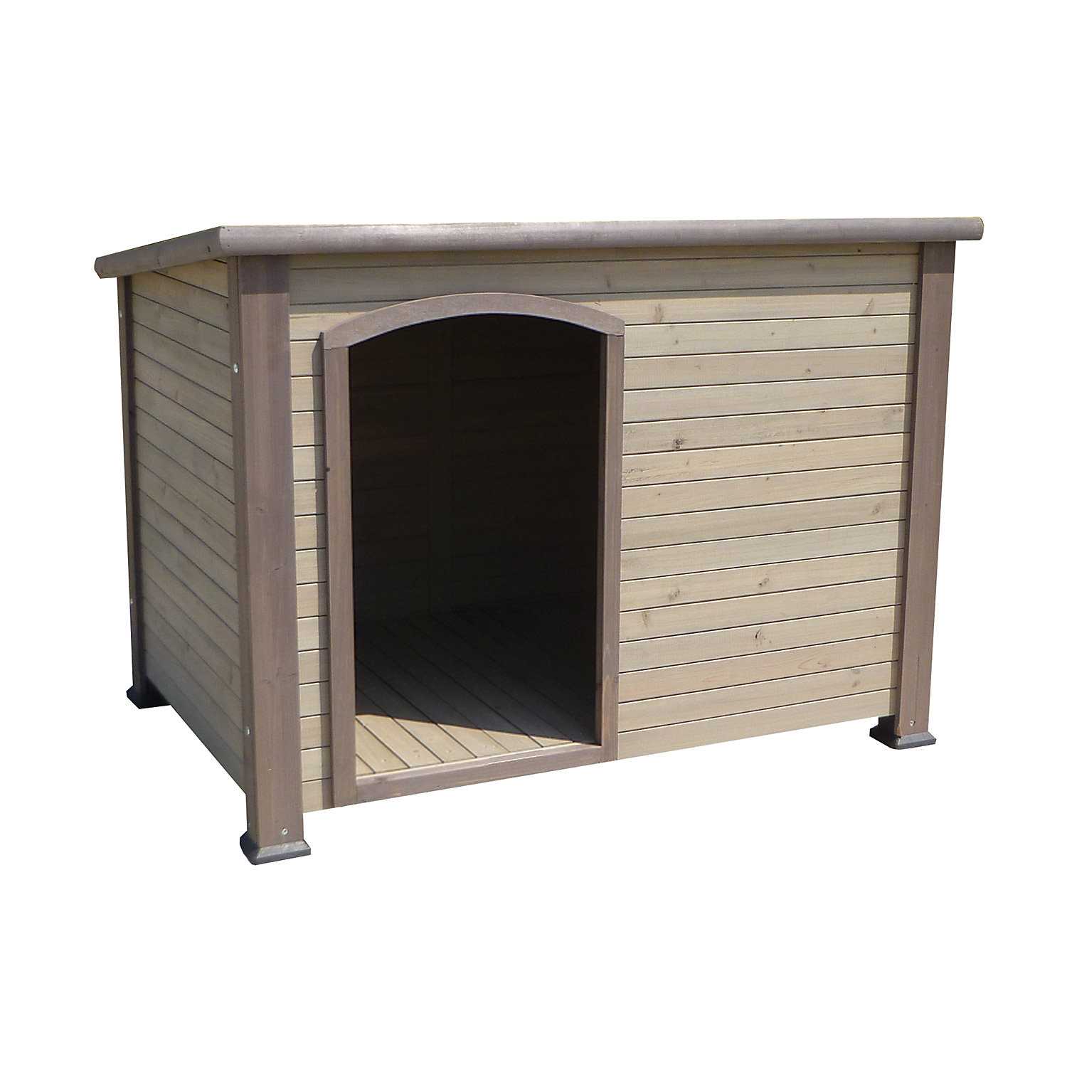 Precision Pet Extreme Outback Log Cabin Dog House, Large, 45.5 x 33 x 32.8 - Healthber