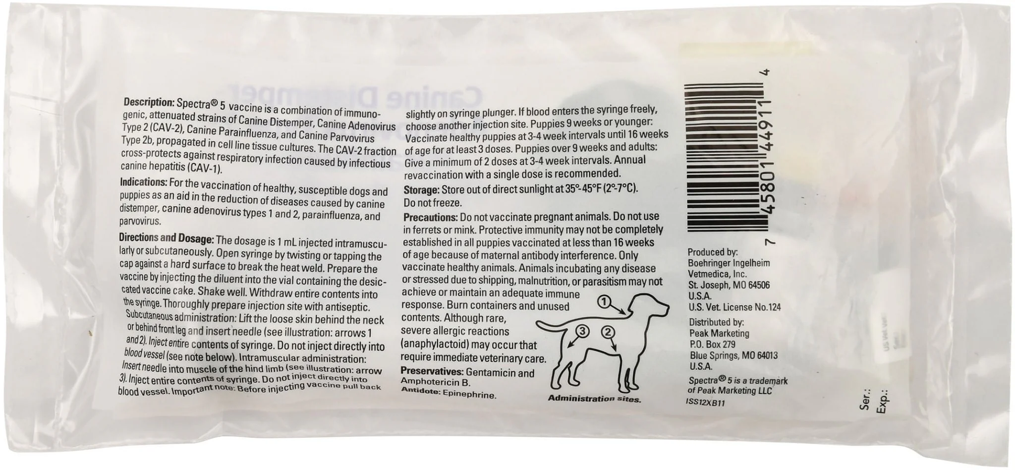 Canine Spectra 5 Dog Vaccine - Healthber