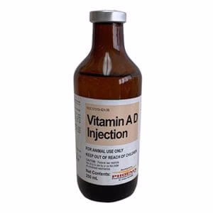 Rx Vitamin AD (Generic) Injection for Cattle, 250 mL - Healthber